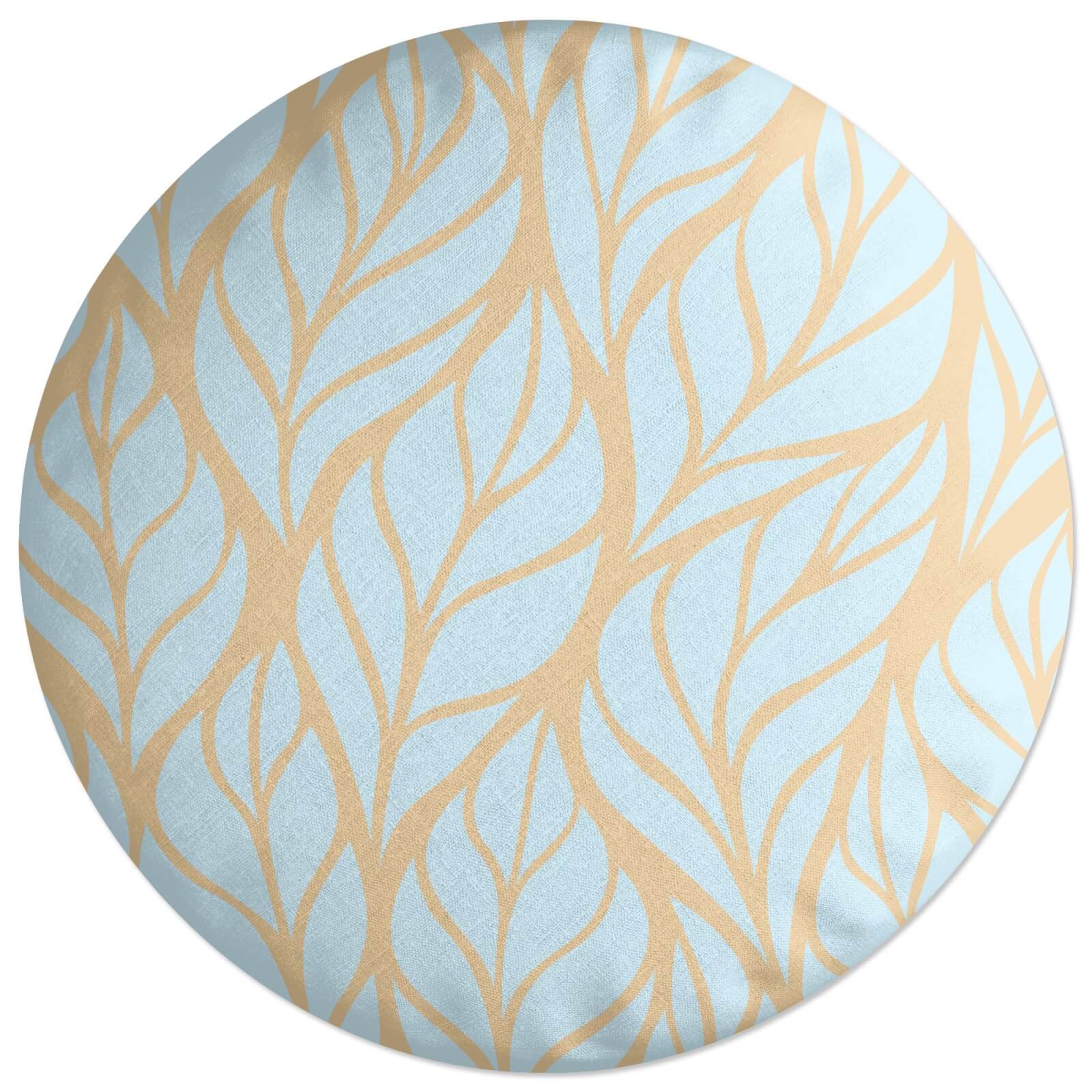 Willow Leaves Round Cushion
