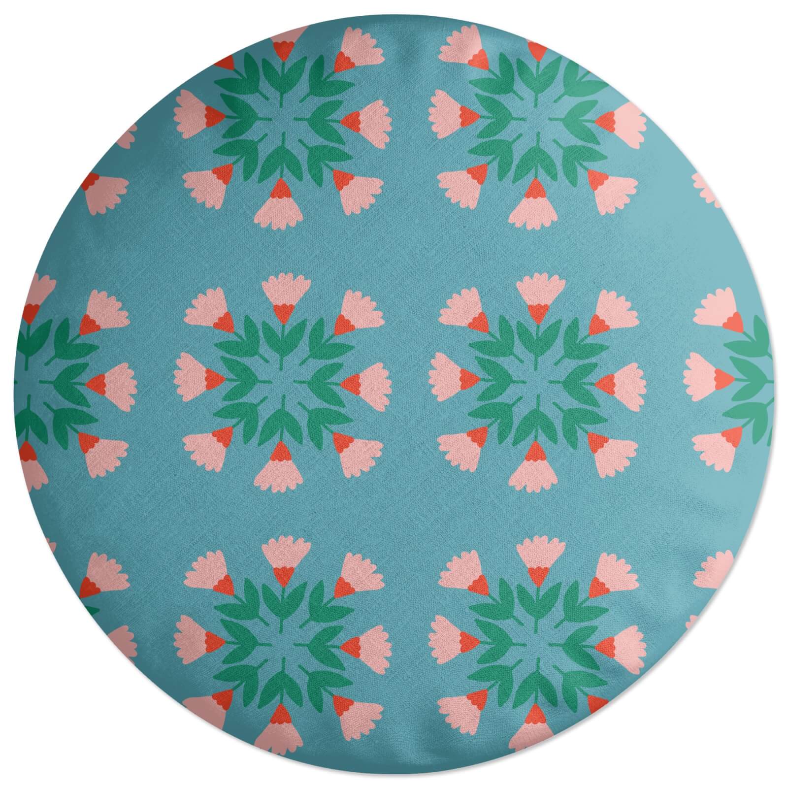 Circle Bunch Florals Round Cushion