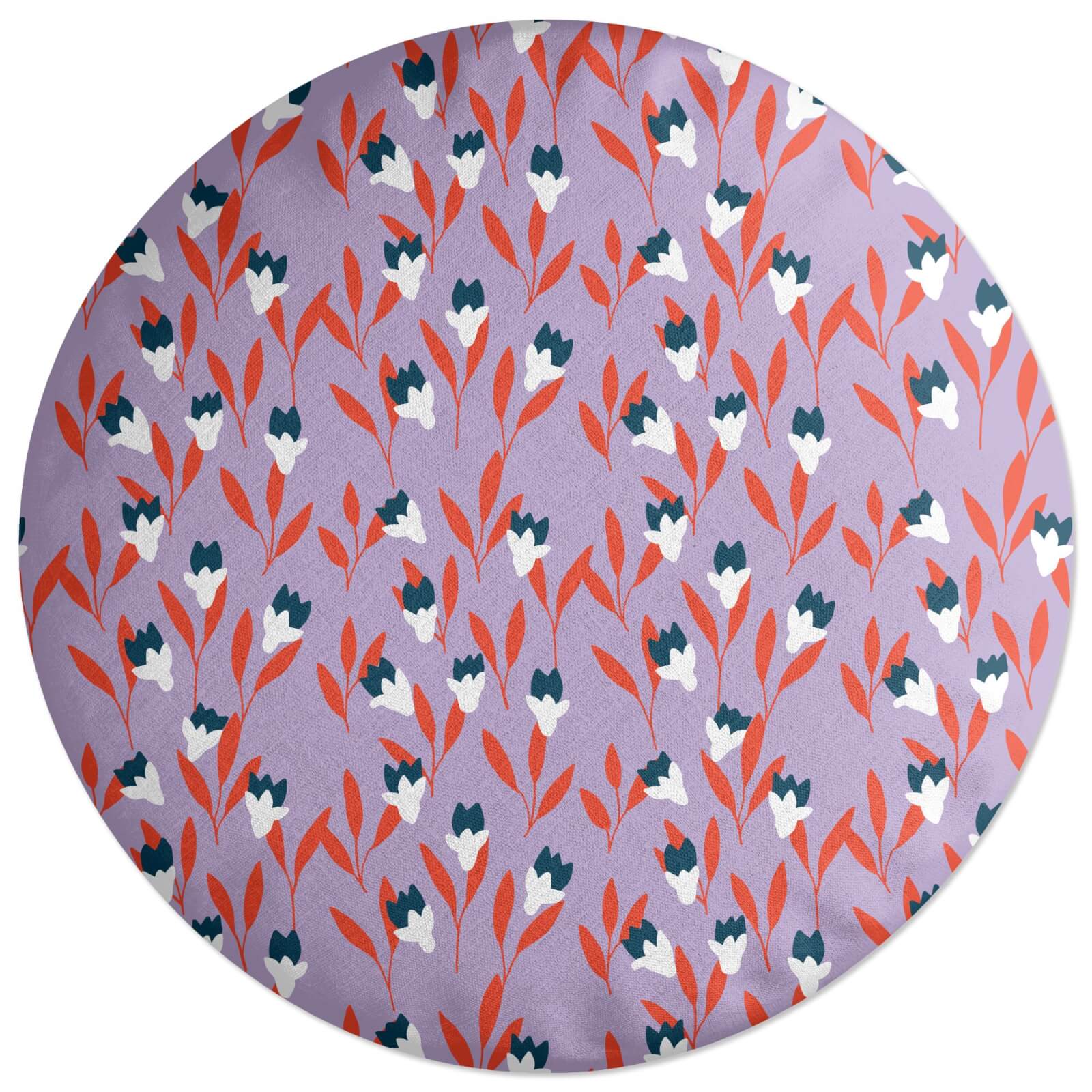 Flower Bush Round Cushion