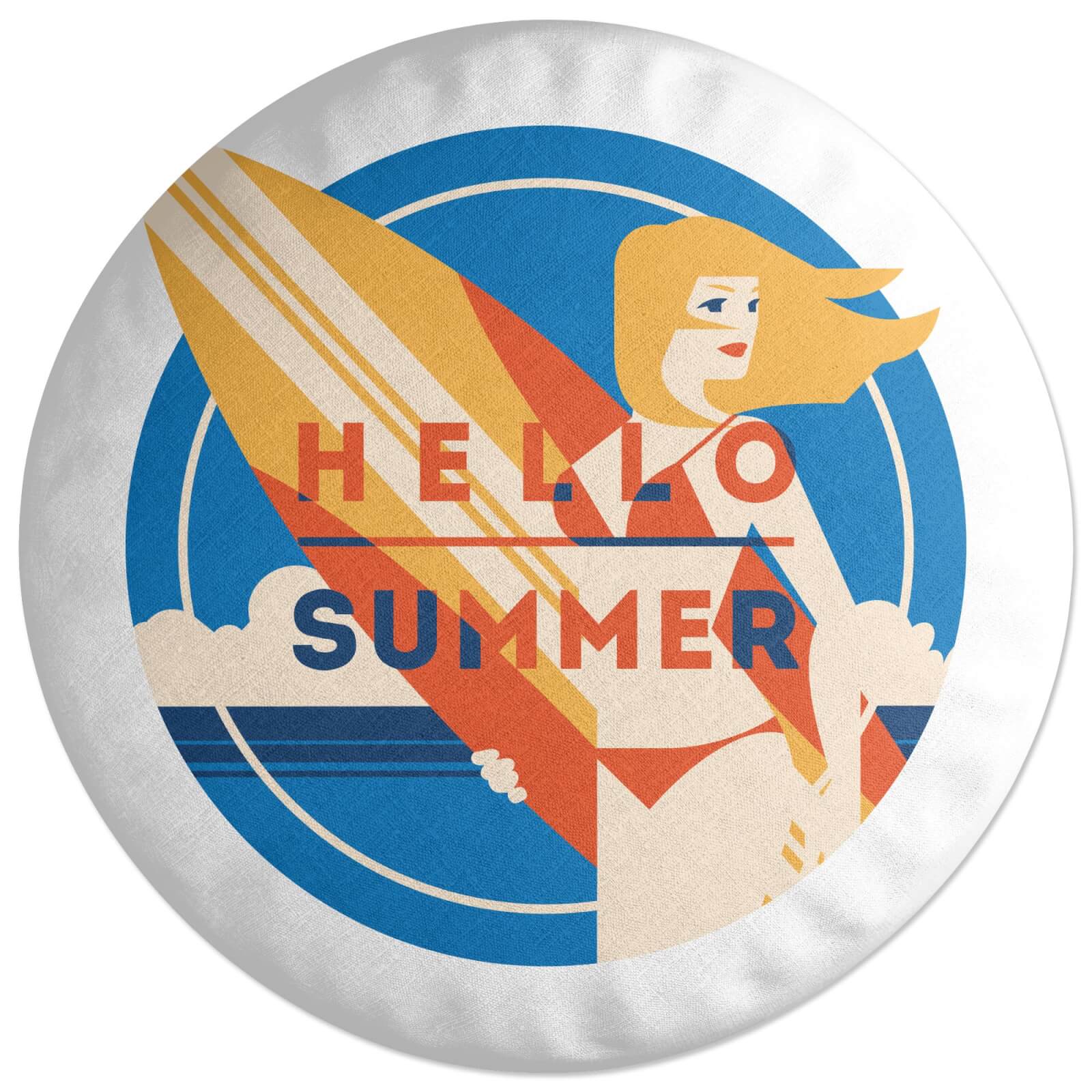 Hello Summer Round Cushion