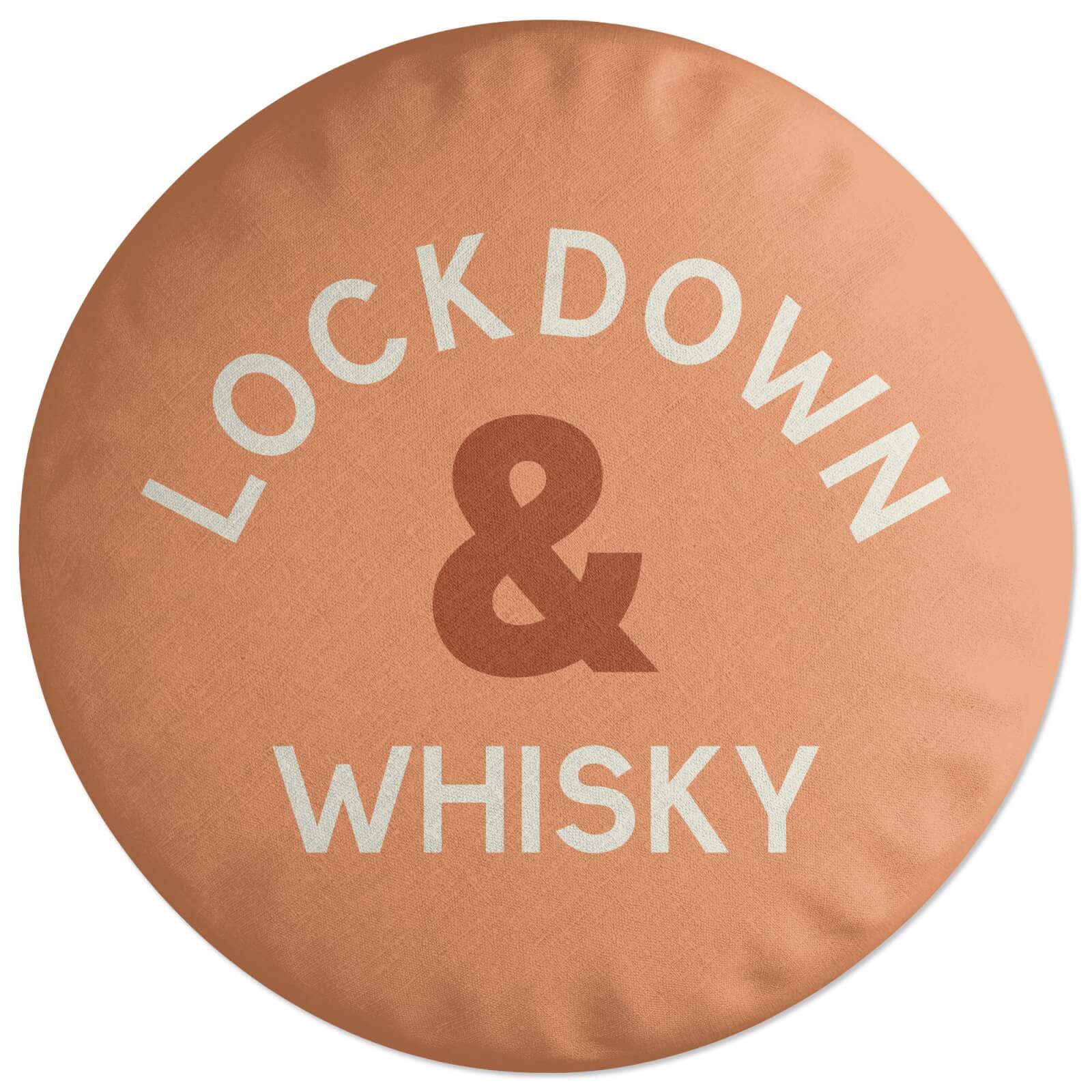 Lockdown & Whisky Round Cushion