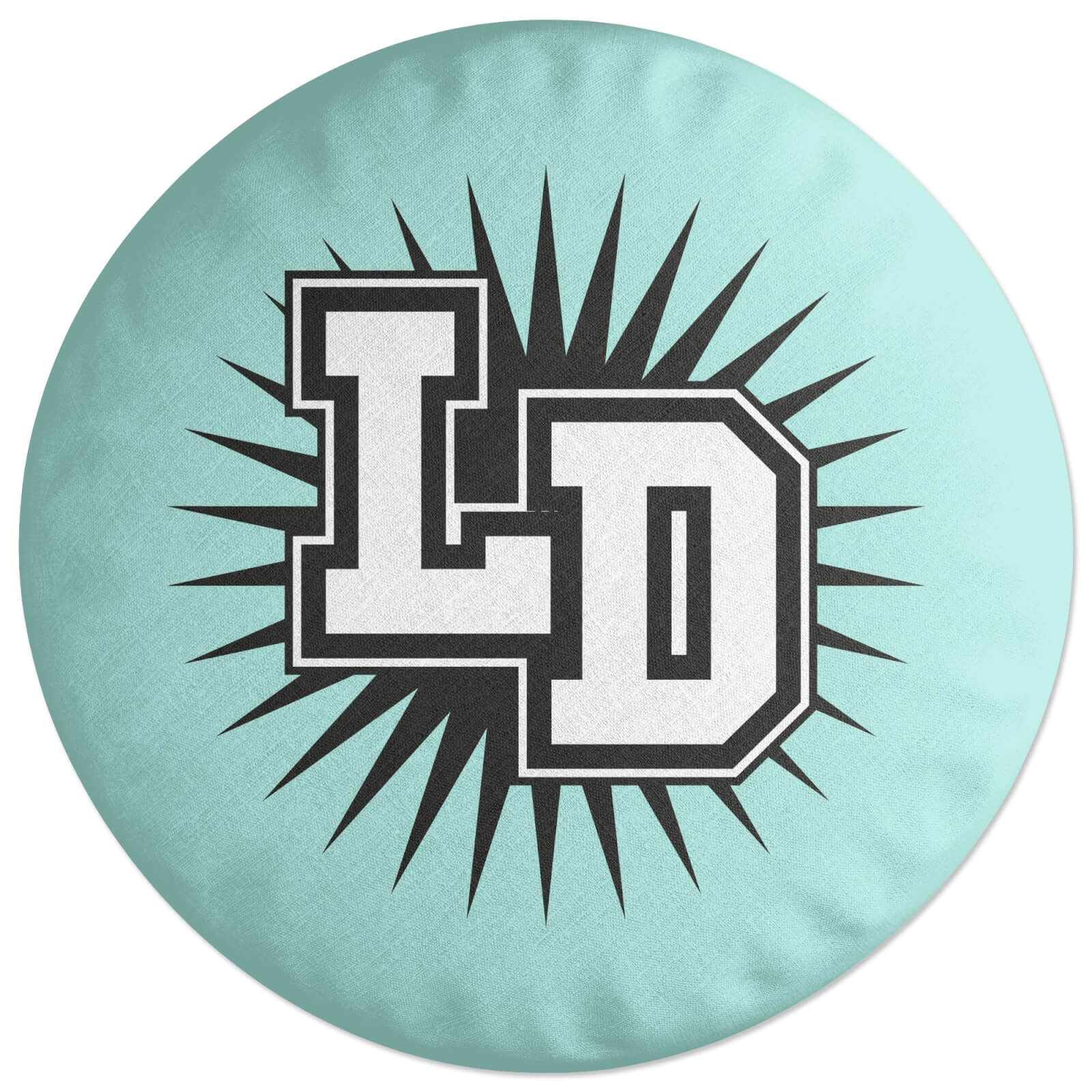 Lockdown Motif Round Cushion