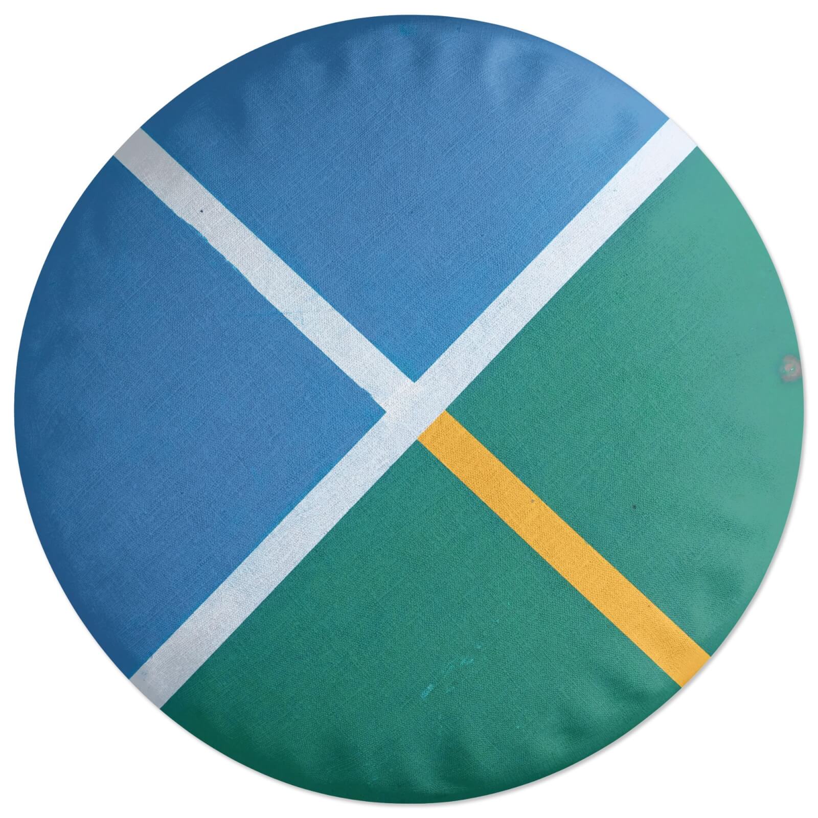 Sport Geometric Round Cushion
