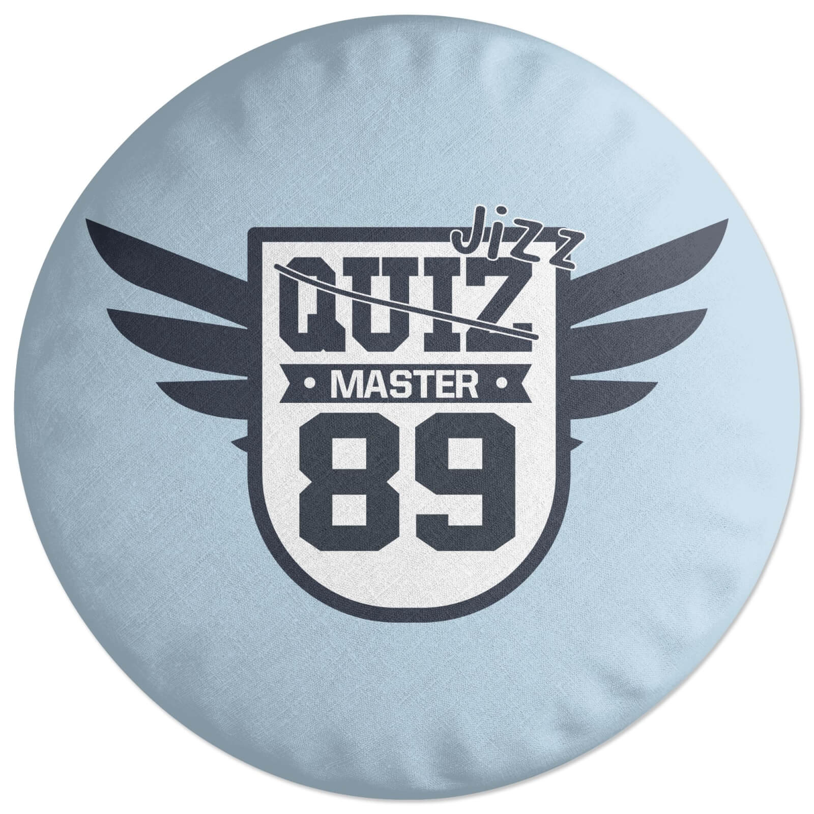Rude Quiz Master Round Cushion