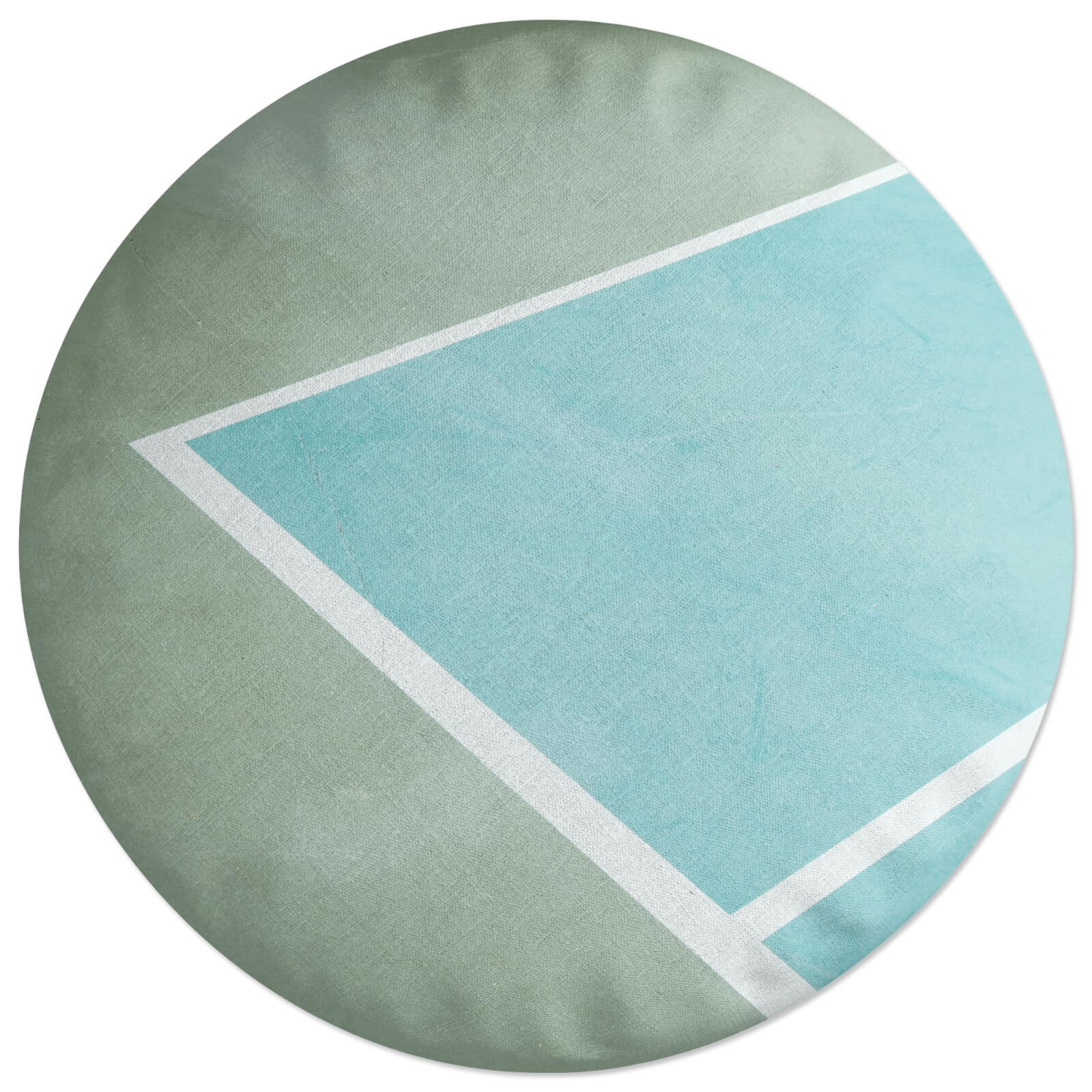 Hazy Green Round Cushion