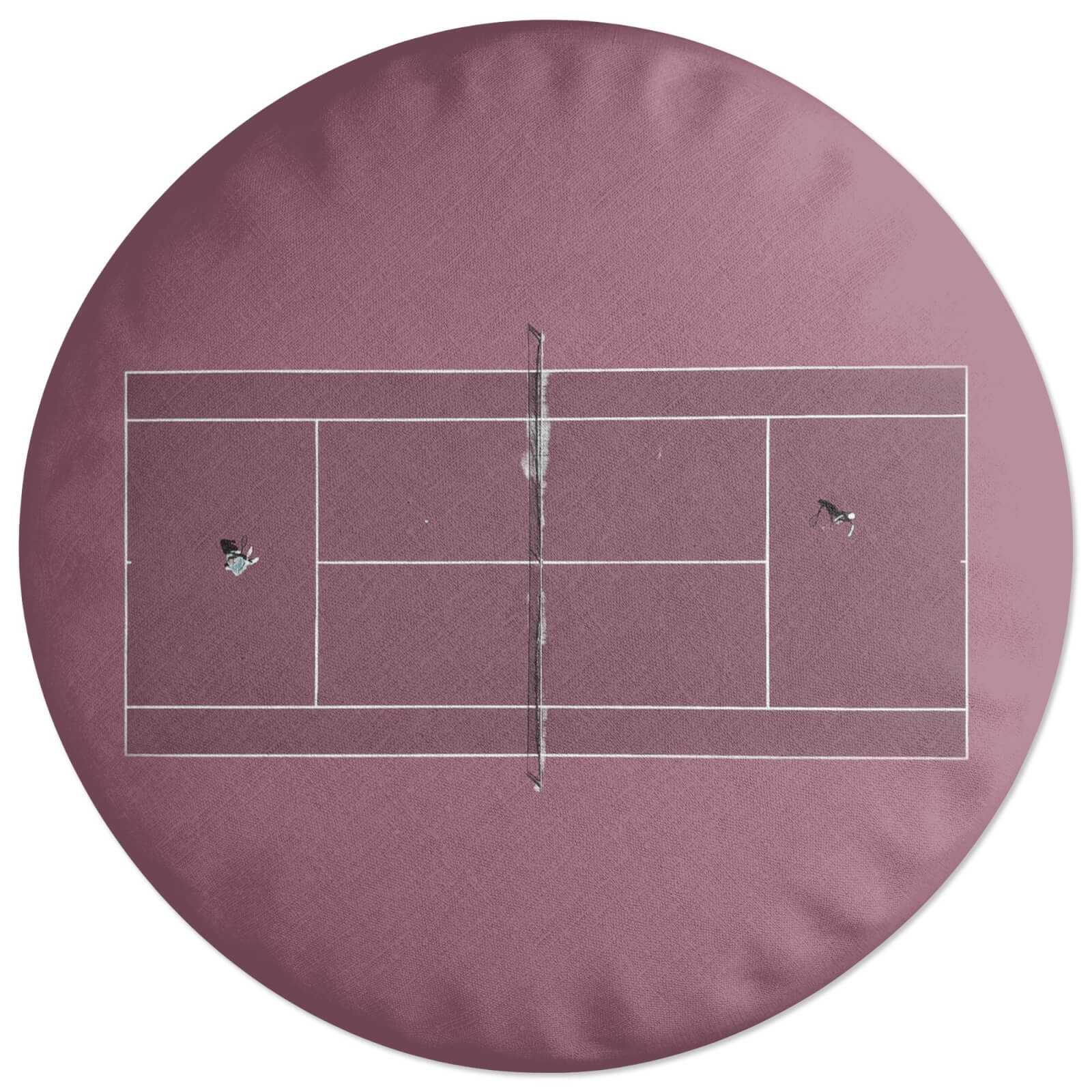 Pink Court Round Cushion