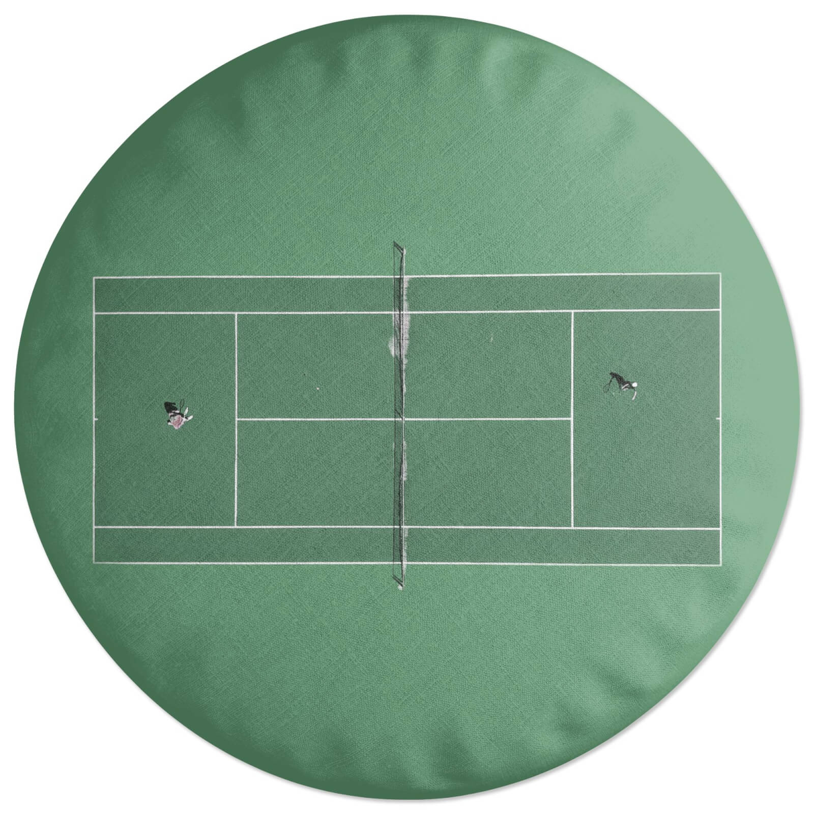 Green Court Round Cushion