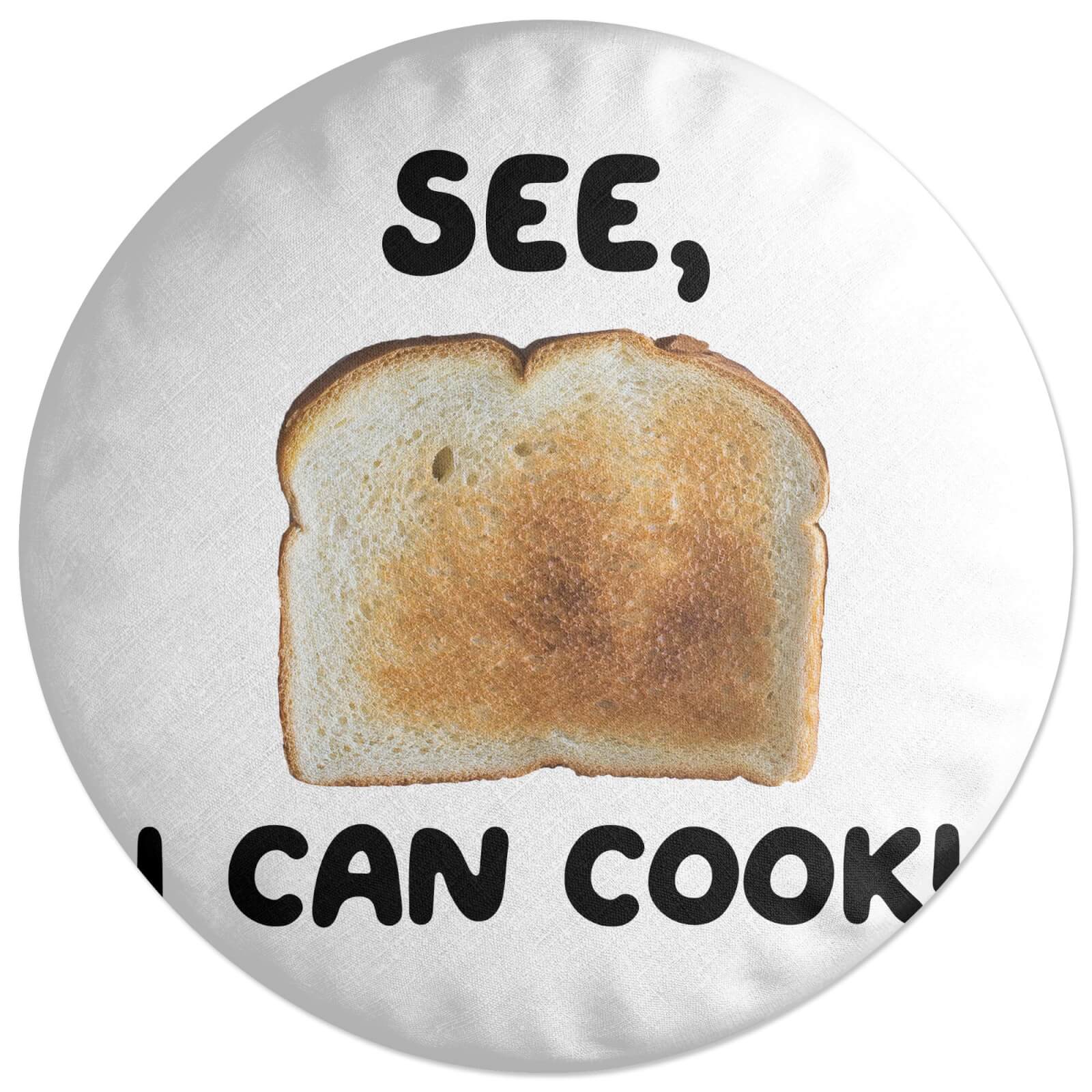See, I Can Cook! Round Cushion