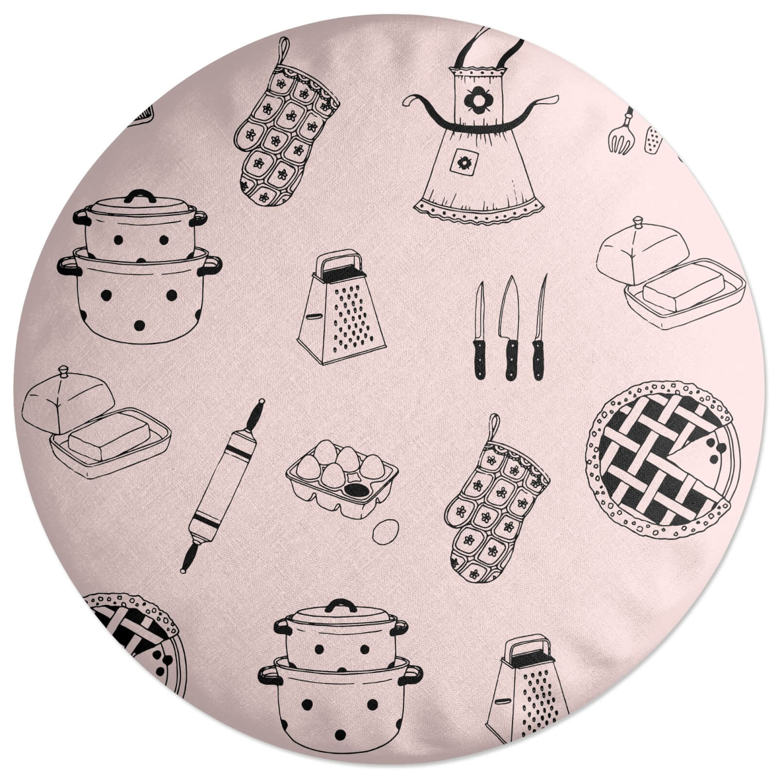 Cooking Round Cushion