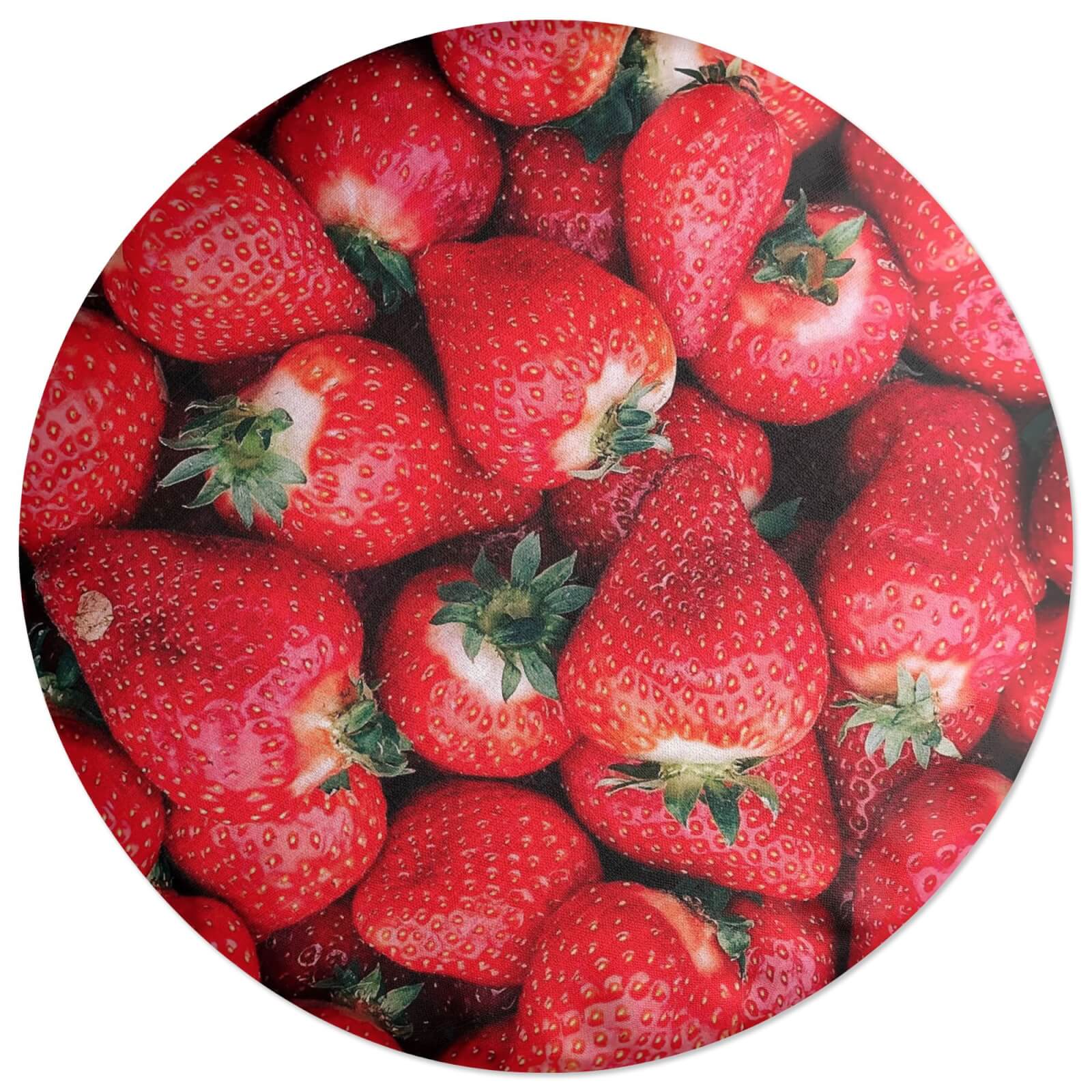 Strawberries Round Cushion