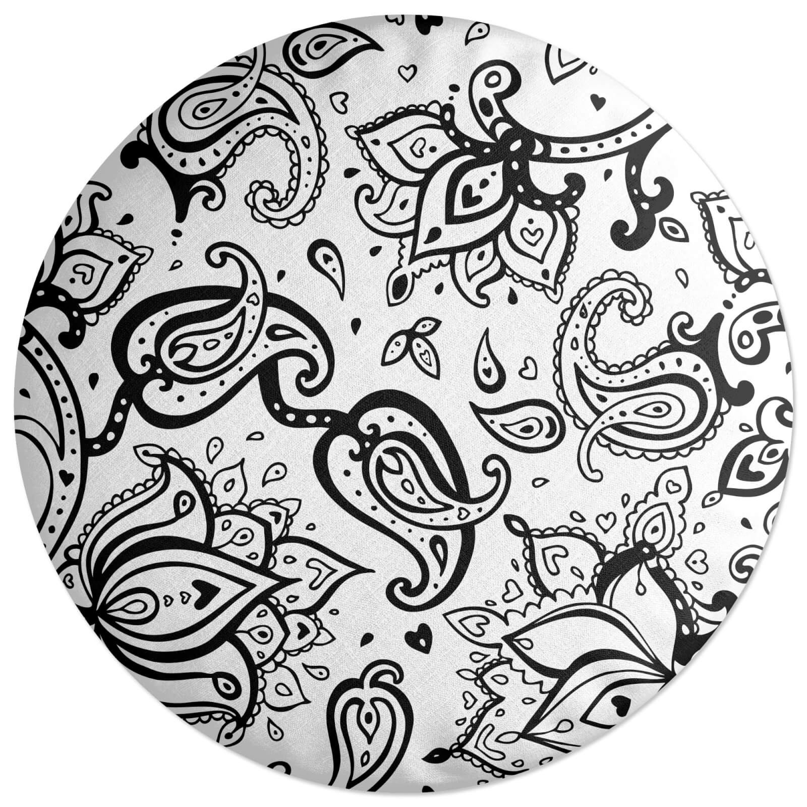 Floral Paisley Round Cushion