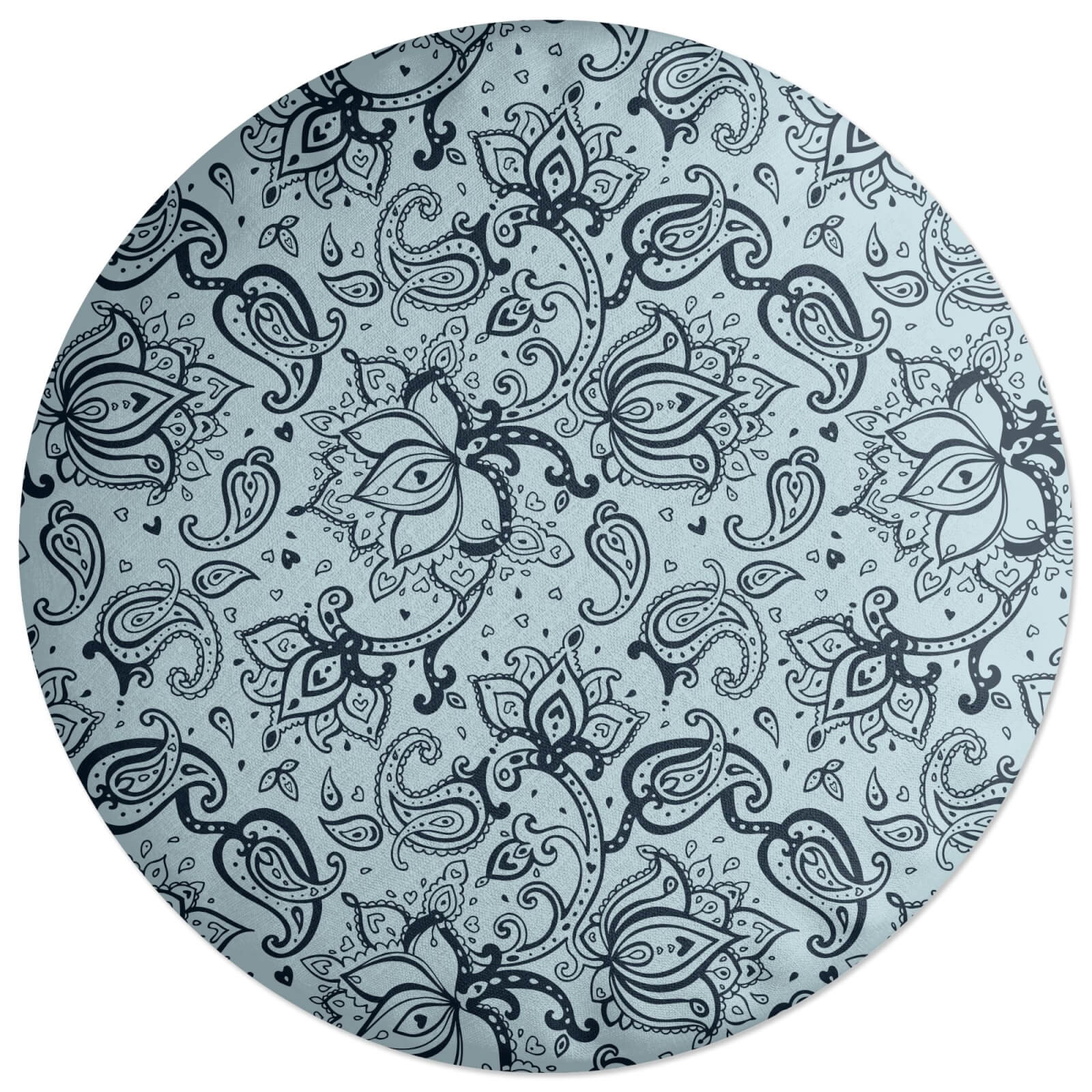 Mixed Paisley Round Cushion
