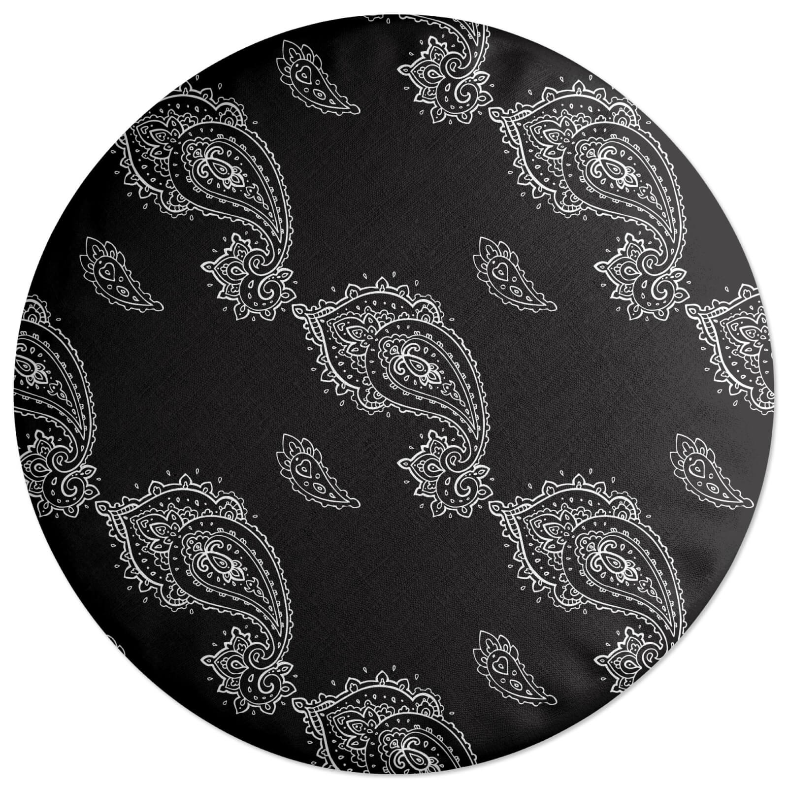 Linked Paisley Round Cushion