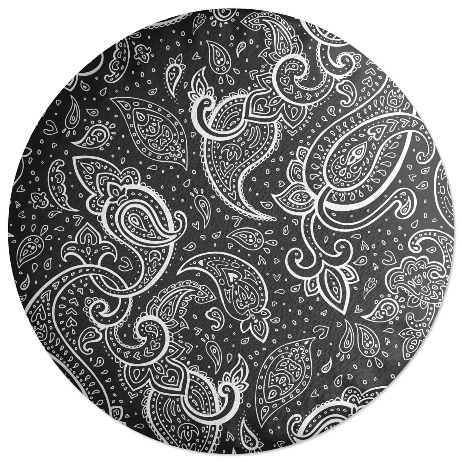 Inverted Paisley Round Cushion