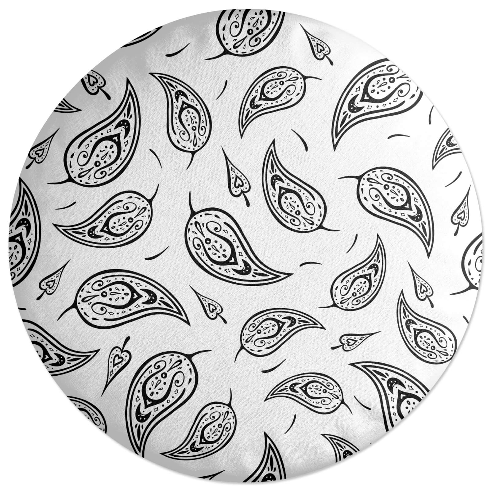 Leaves Paisley Round Cushion