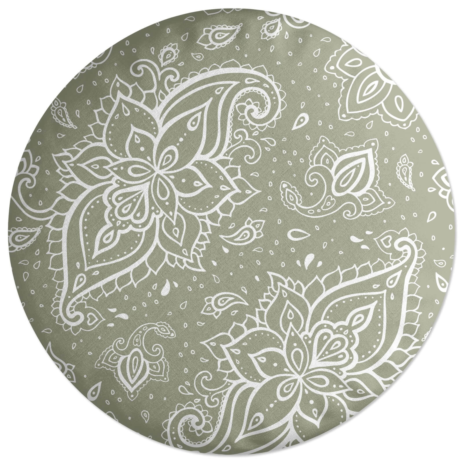 Siege Paisley Round Cushion