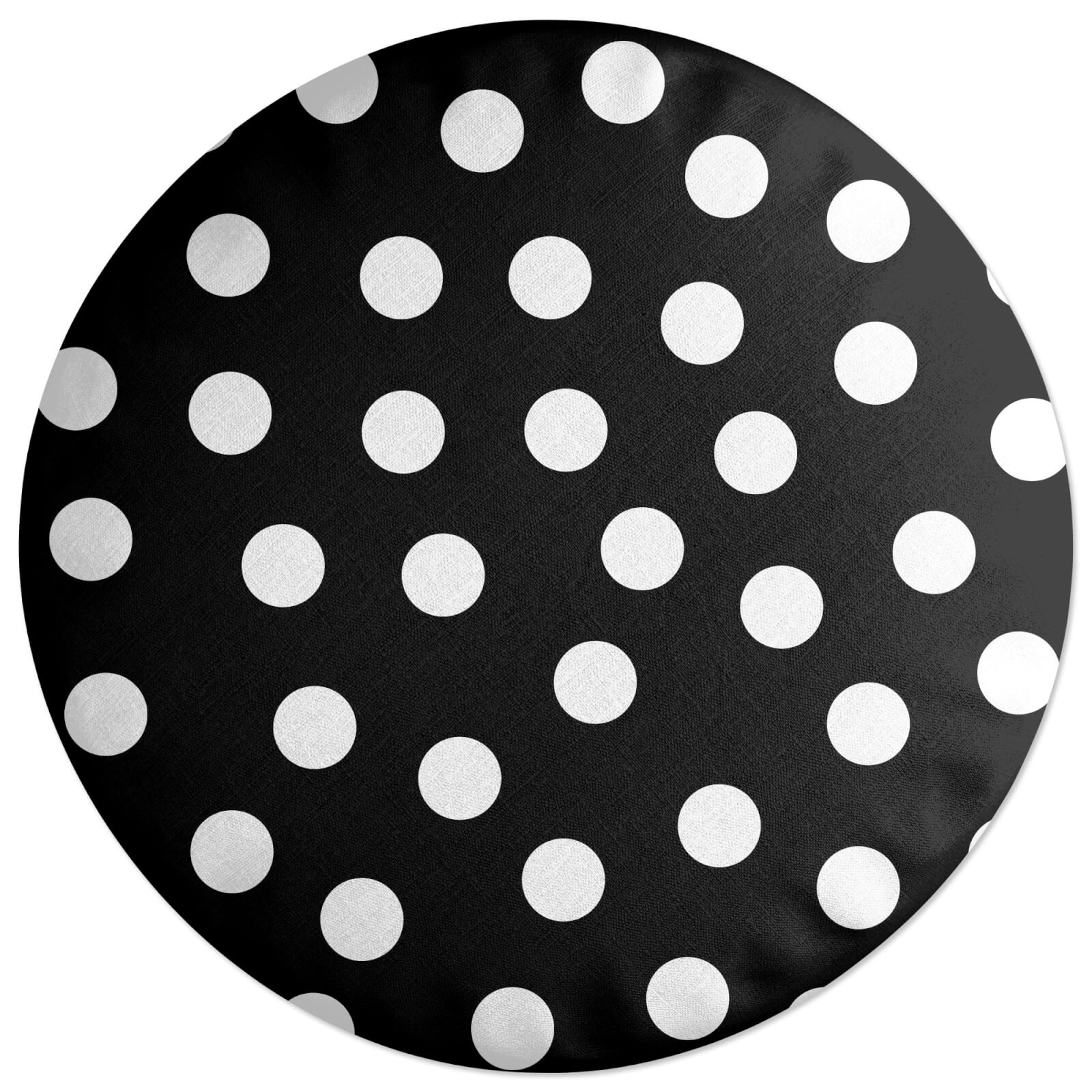 Inverted Polka Dots Round Cushion