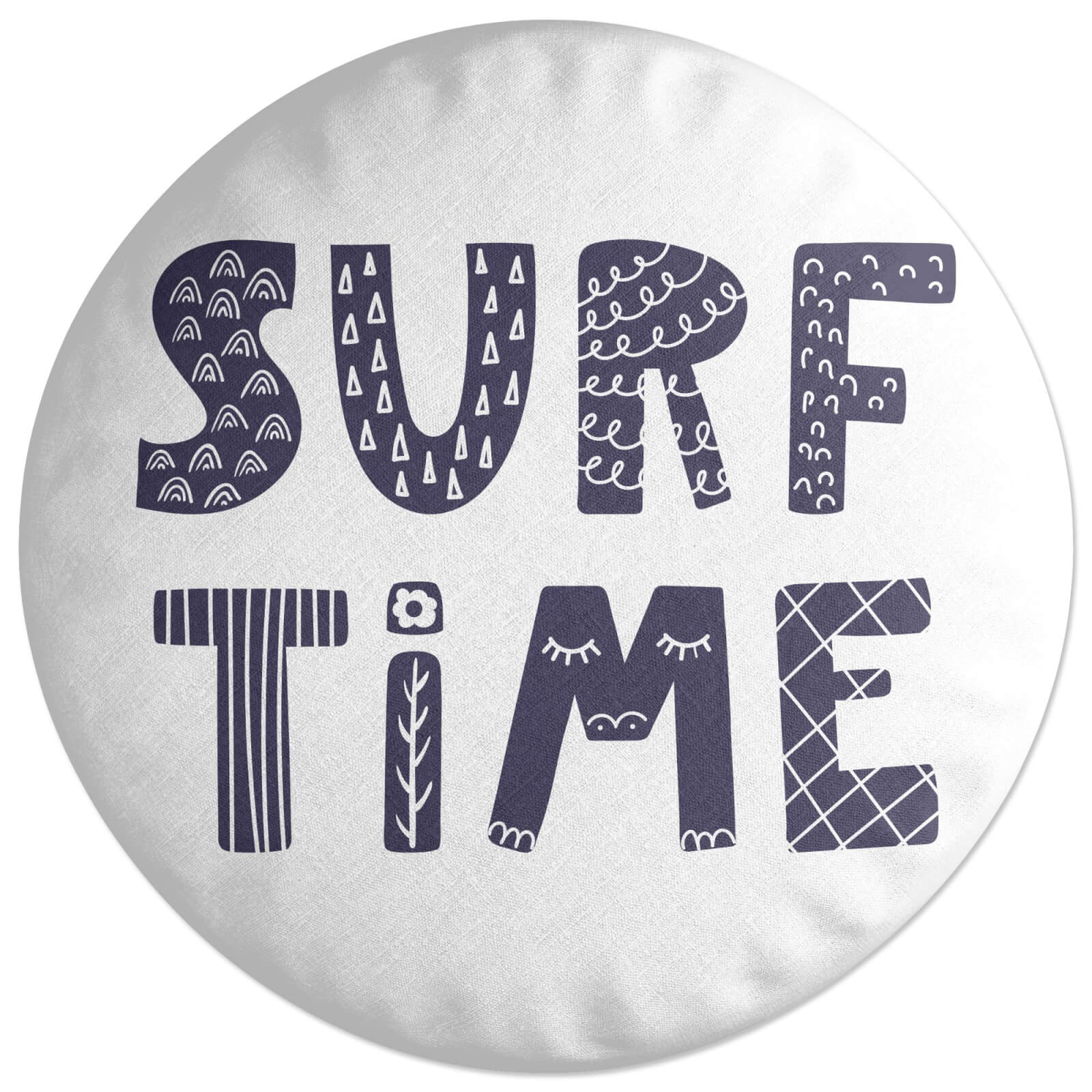 Surf Time Round Cushion
