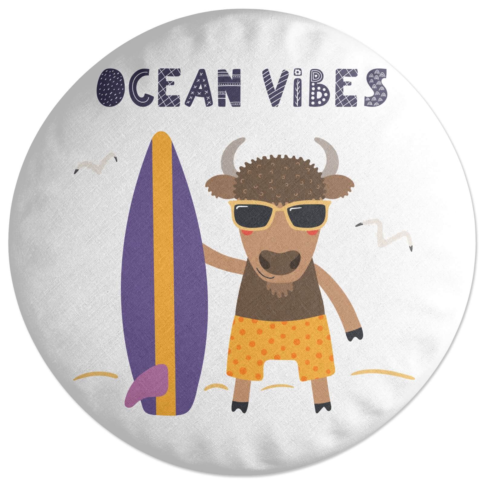 Ocean Vibes Round Cushion