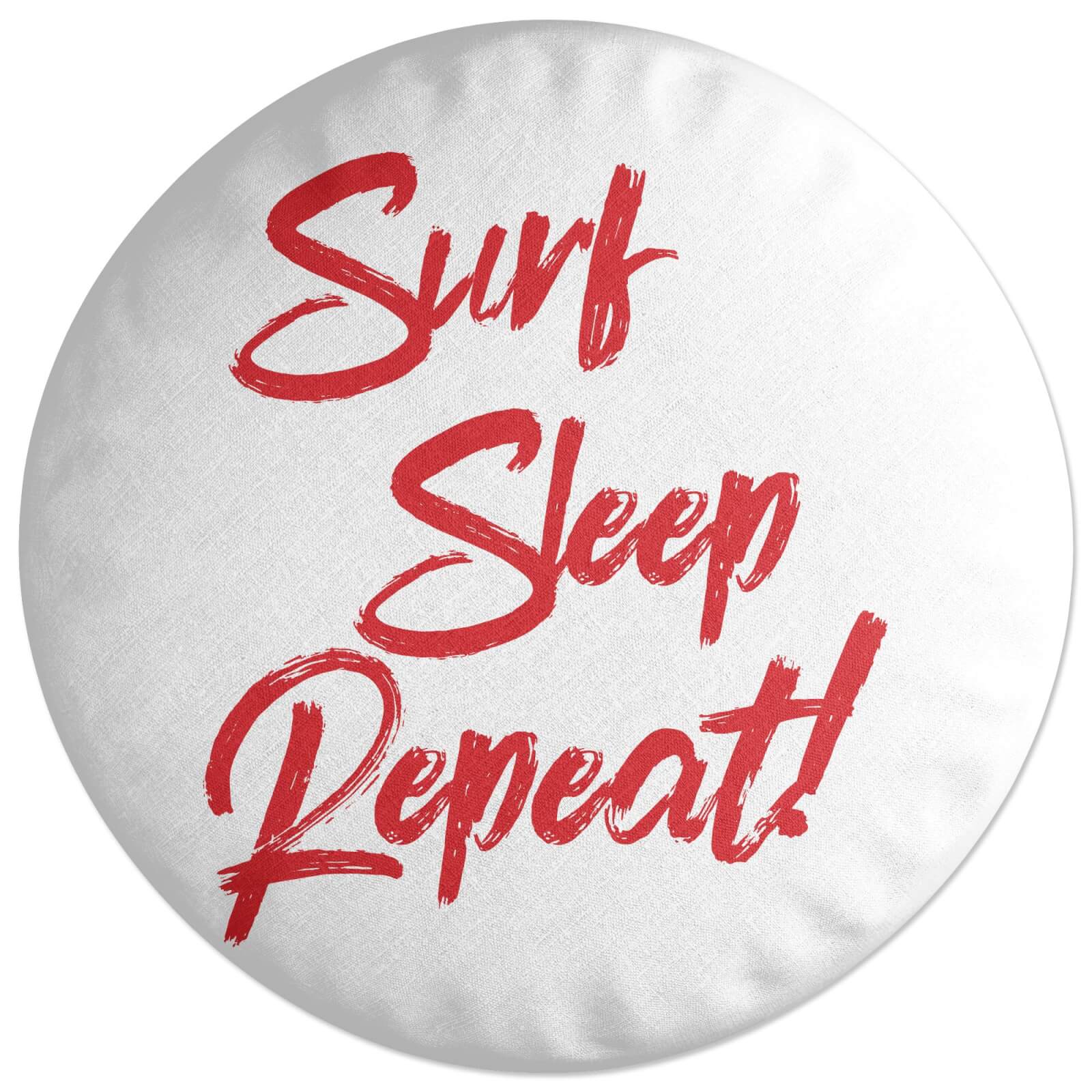 Surf Sleep Repeat Round Cushion