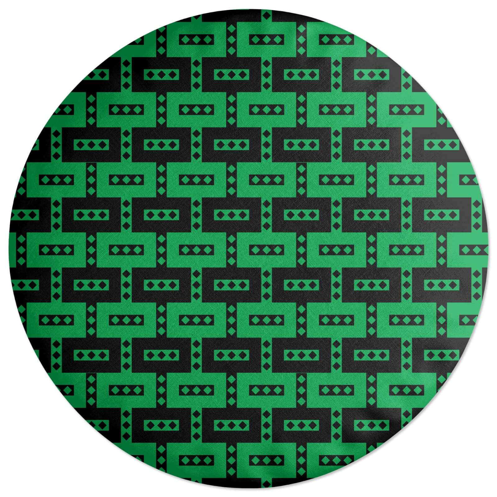 African Inspired Pattern Round Cushion