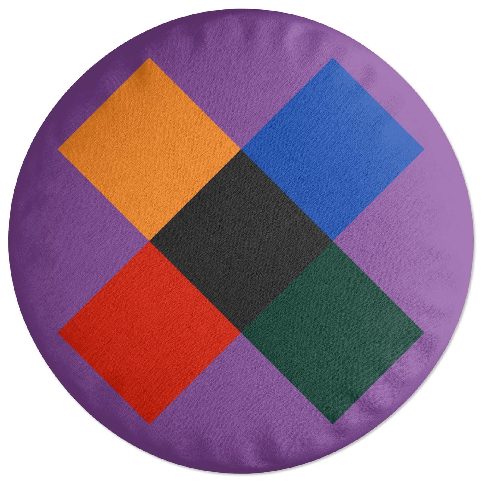 African Inspired Cross Round Cushion