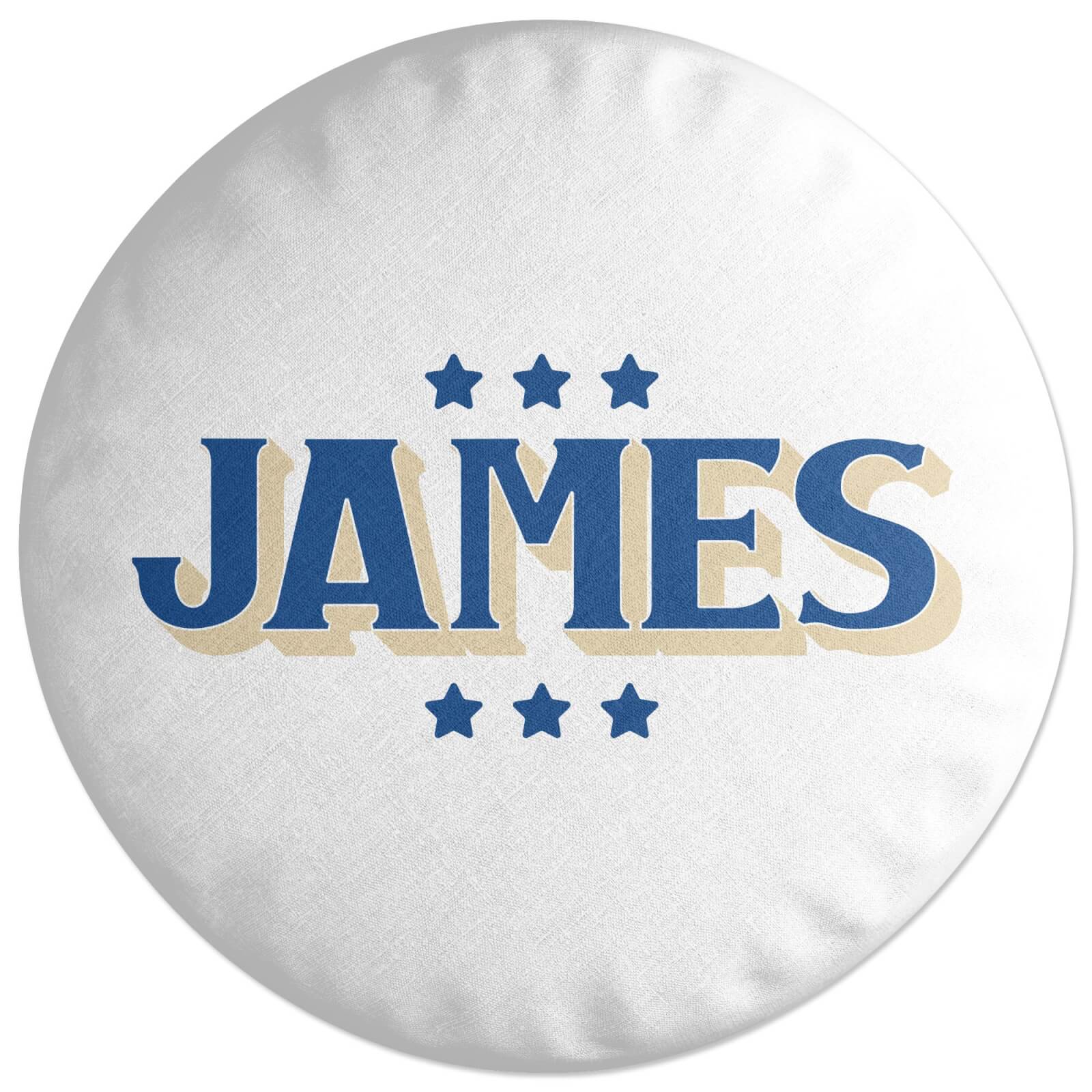 James Round Cushion
