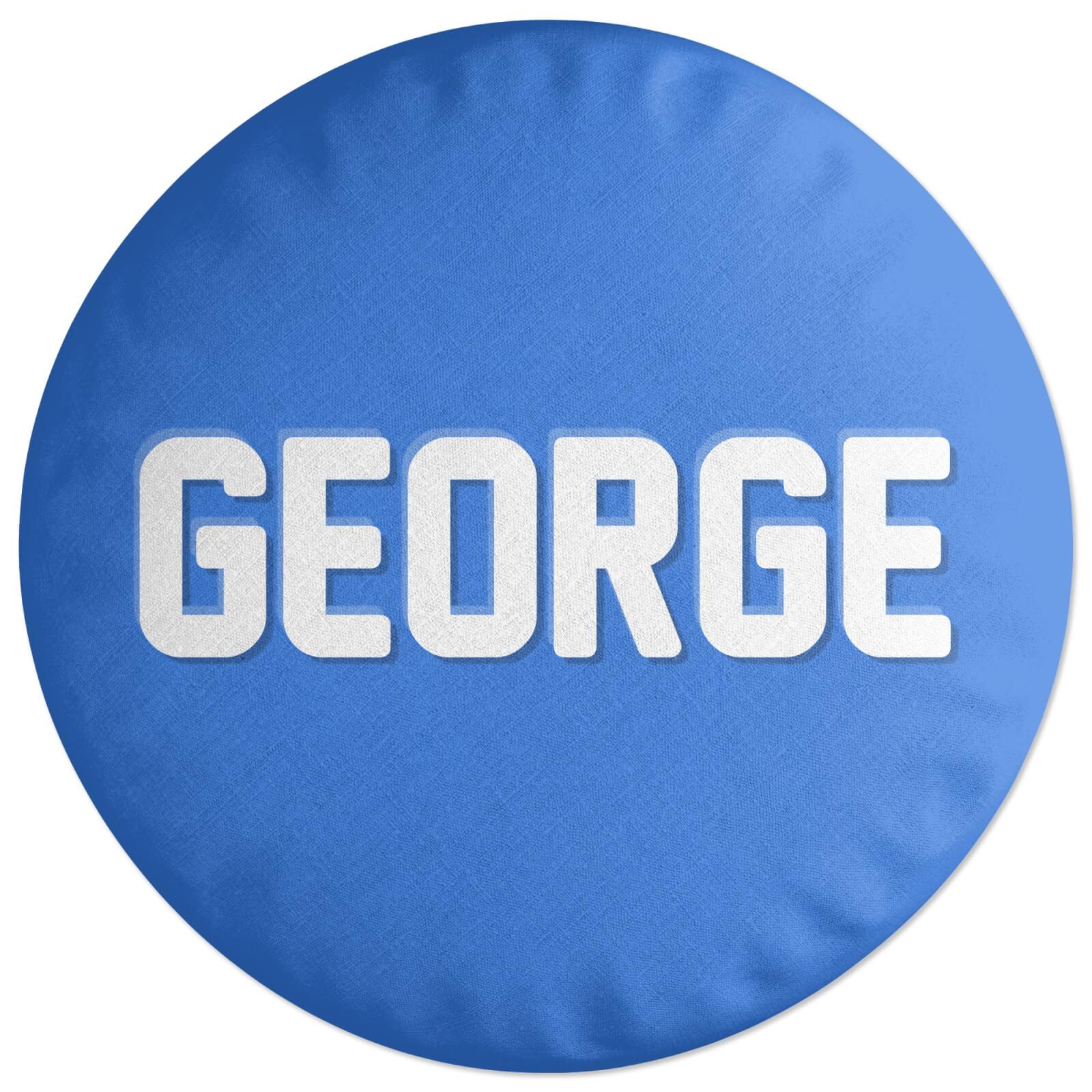 Embossed George Round Cushion