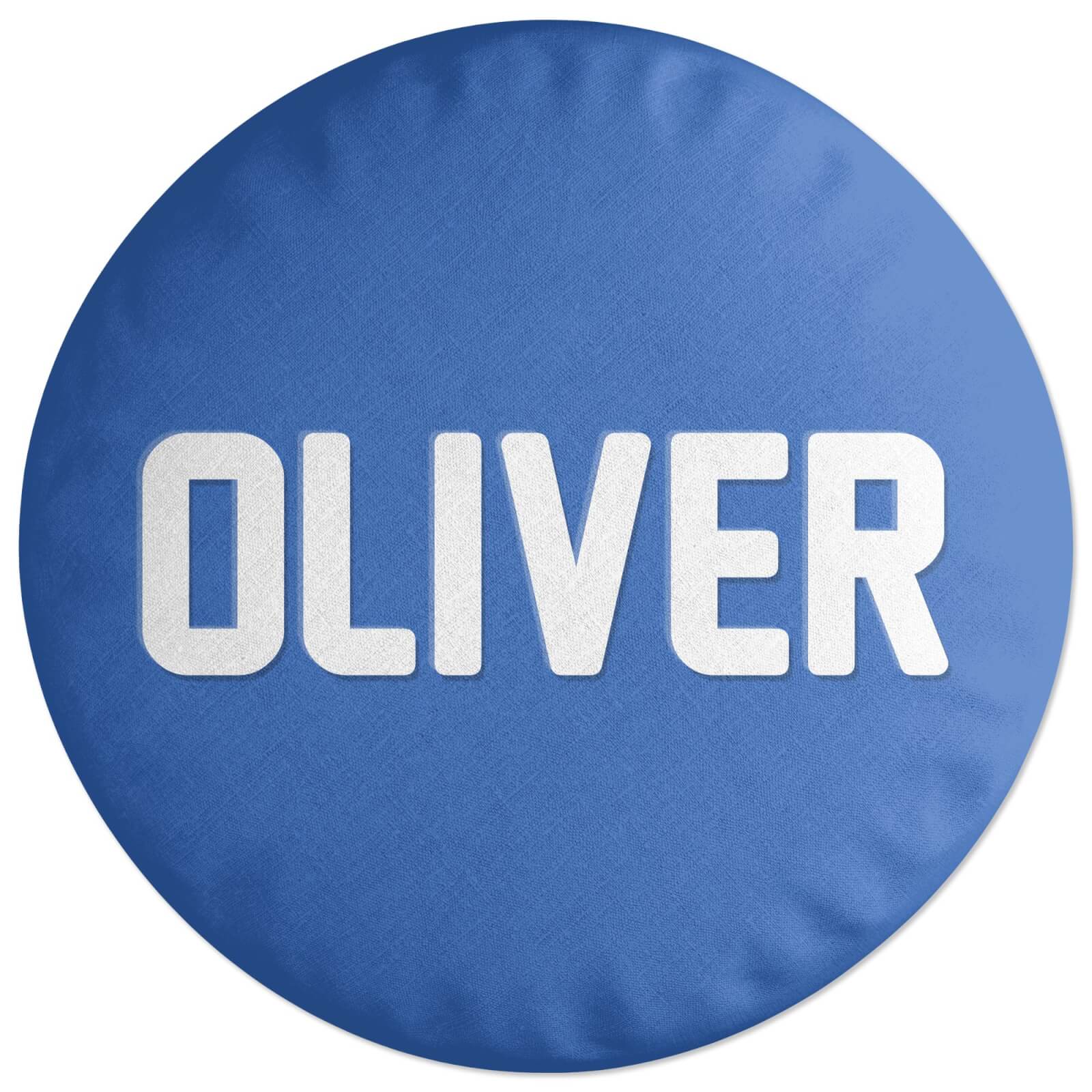Embossed Oliver Round Cushion