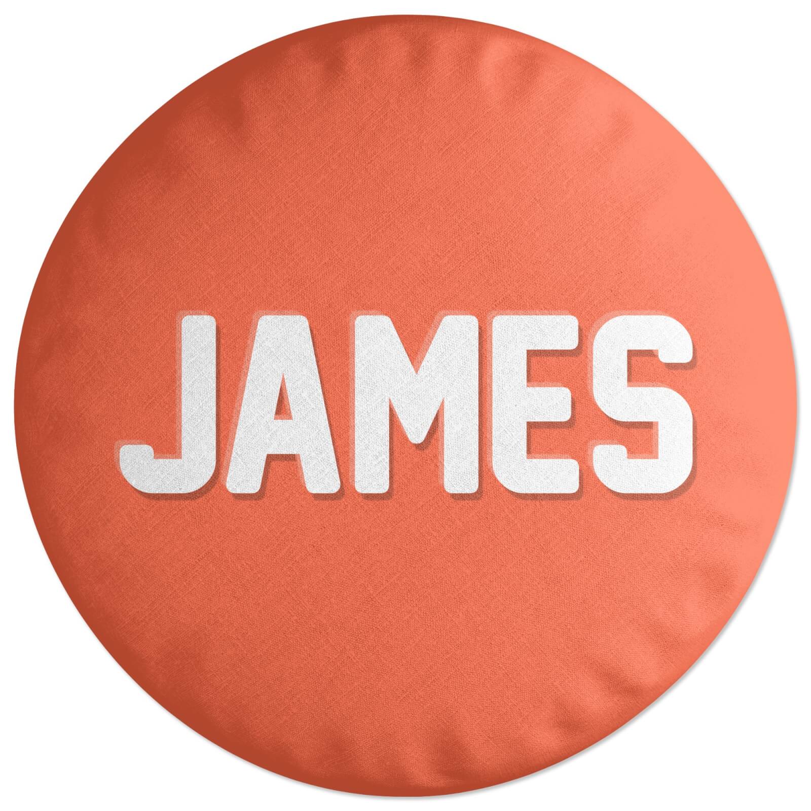 Embossed James Round Cushion