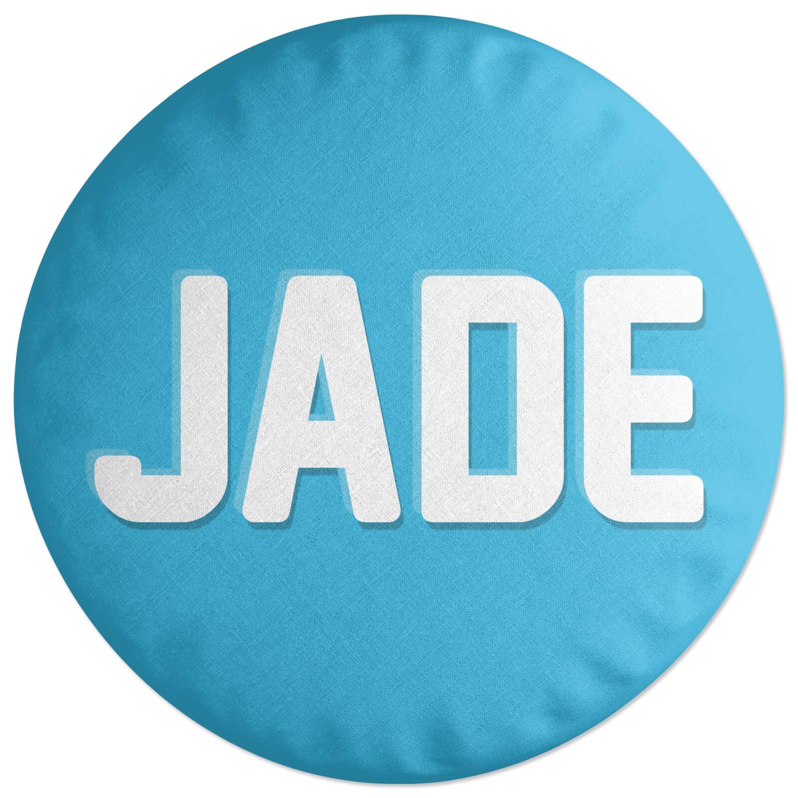 Embossed Jade Round Cushion