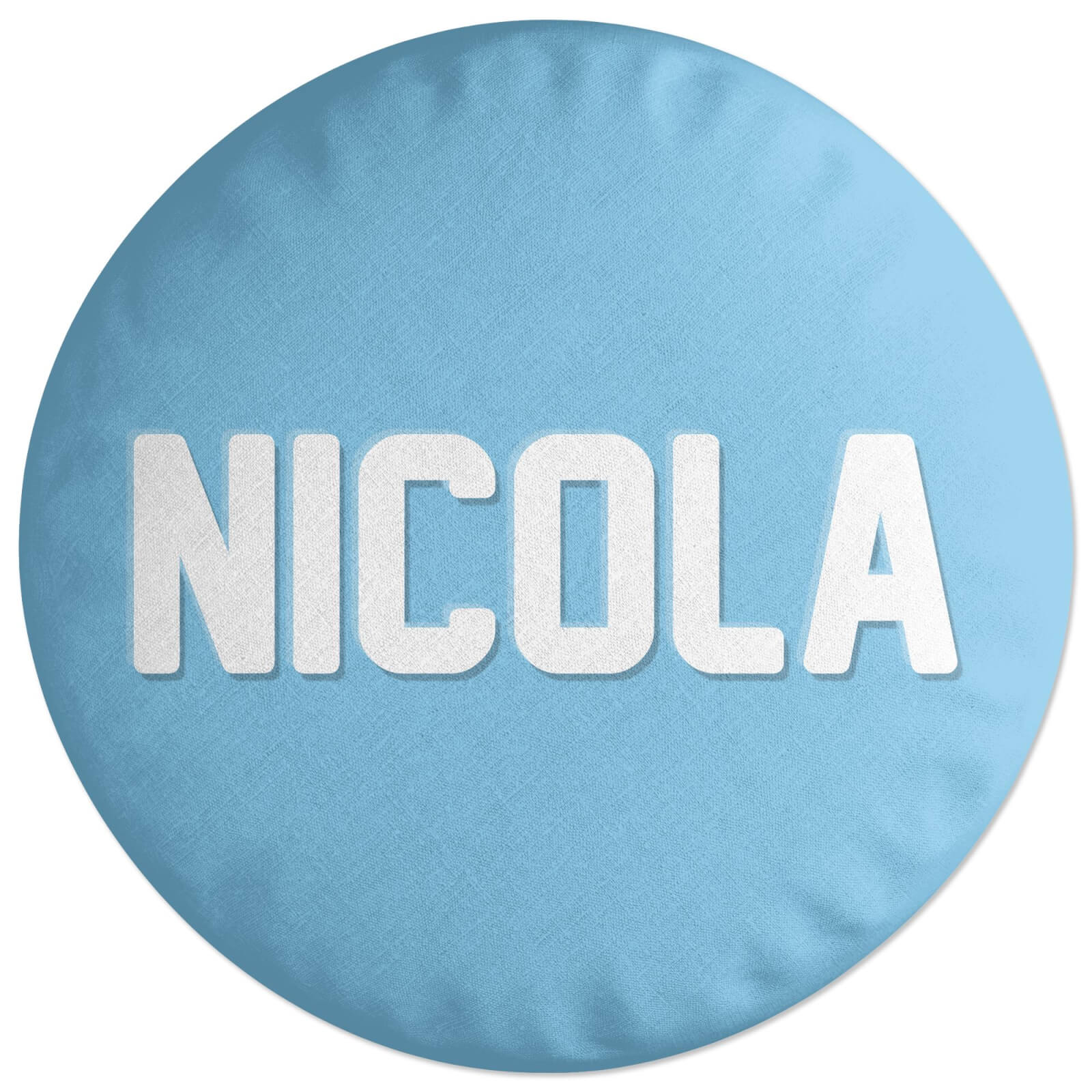 Embossed Nicola Round Cushion