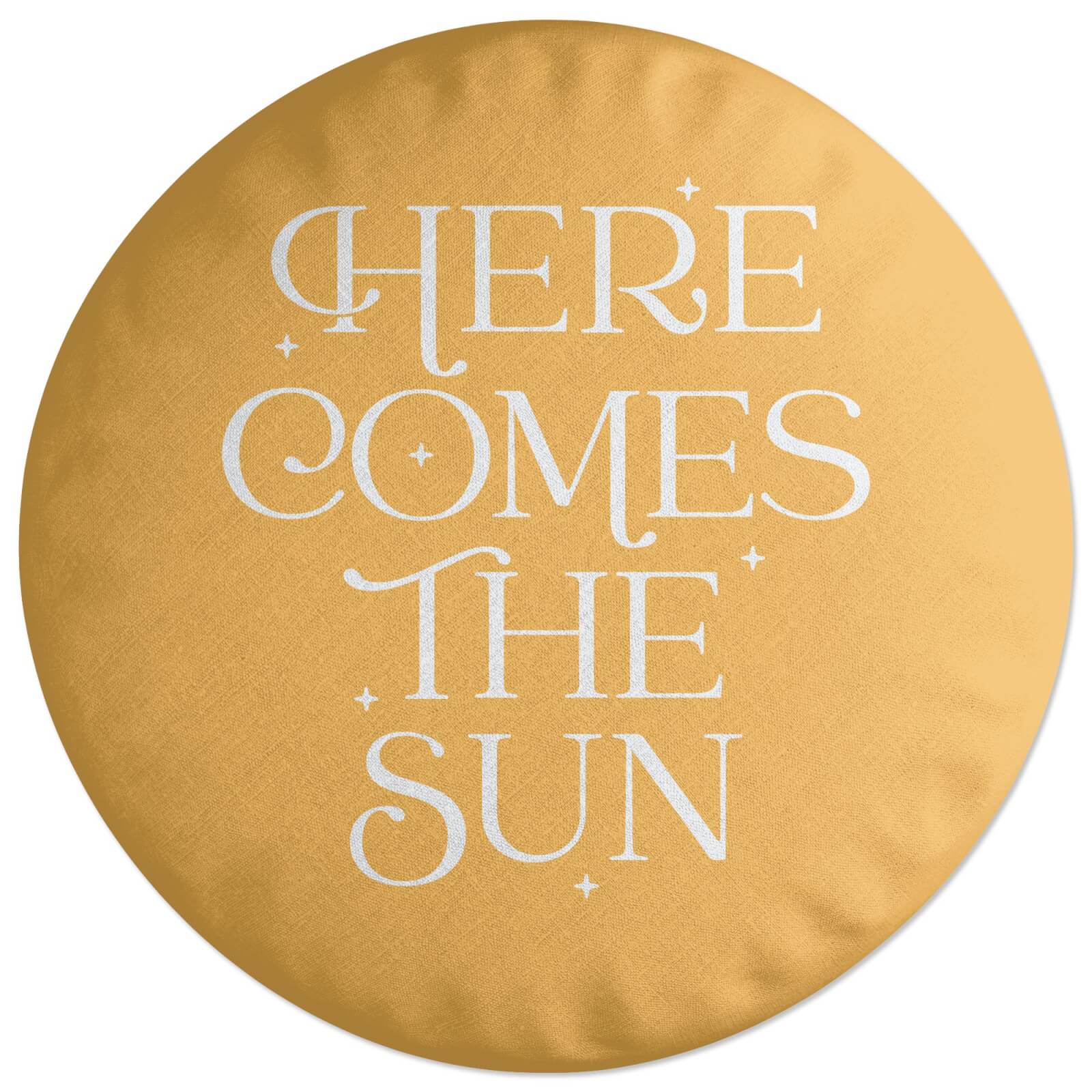 Decorsome Here Comes The Sun Round Cushion