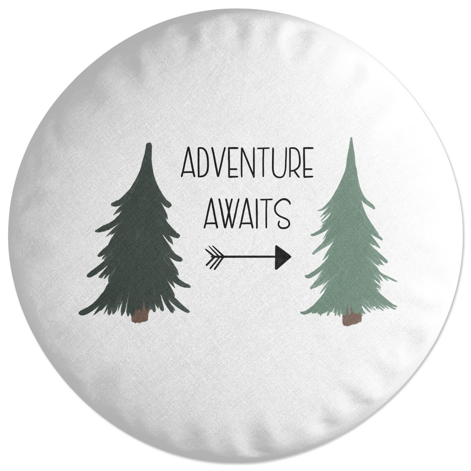 Adventure Awaits Round Cushion