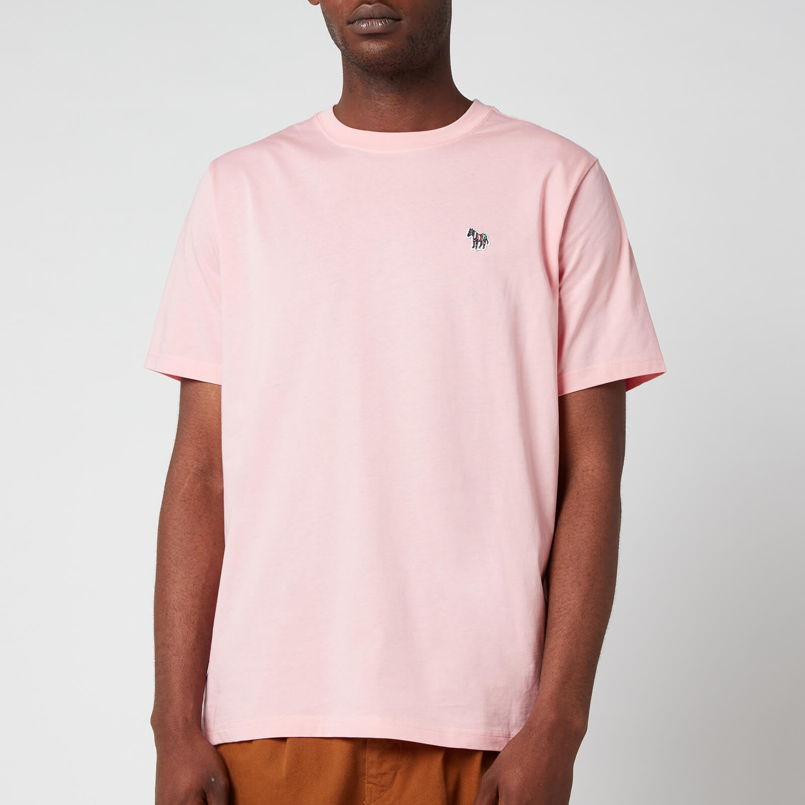 PS Paul Smith Men's Regular Fit Zebra Badge T-Shirt - Pink - S