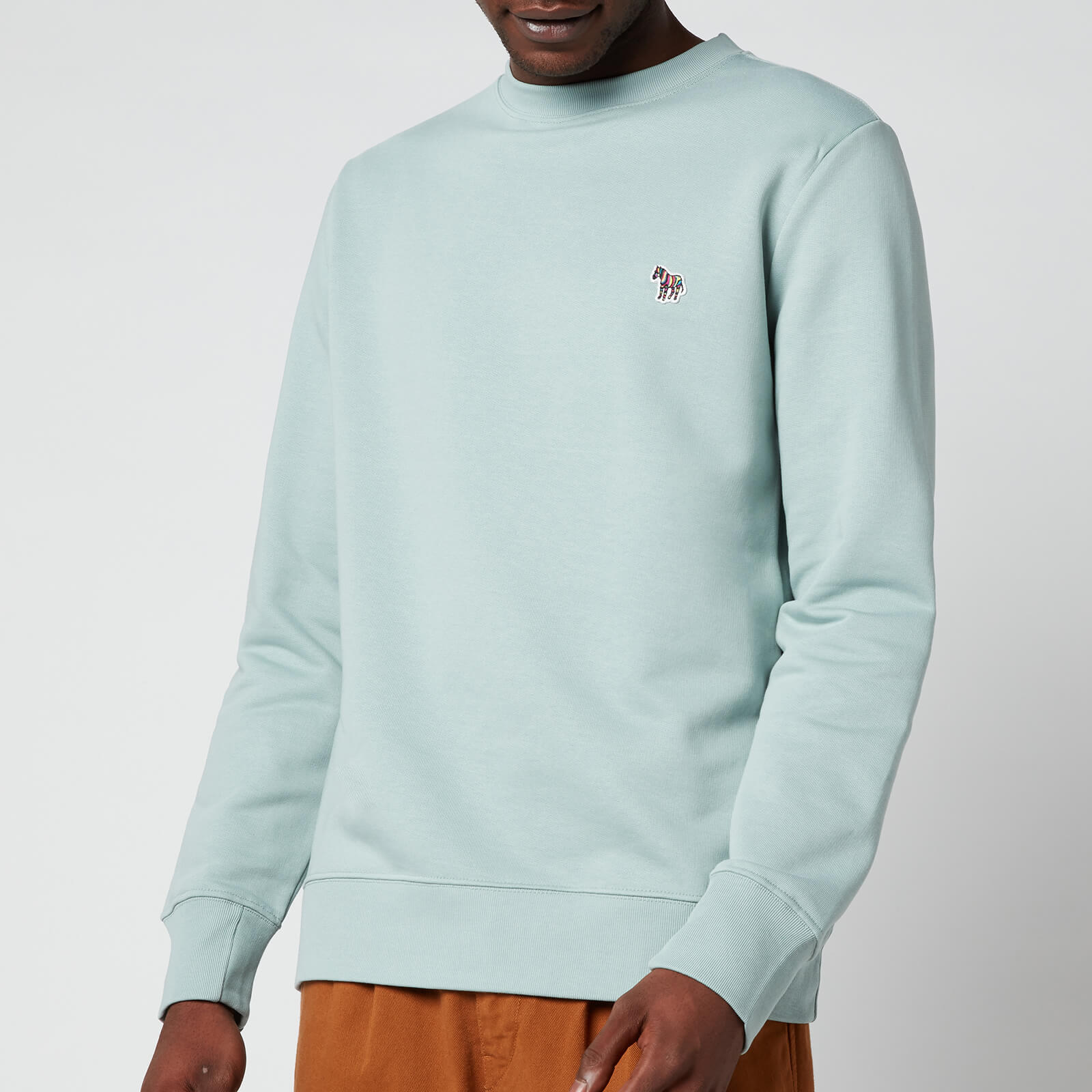 PS Paul Smith Men's Regular Fit Zebra Badge Sweatshirt - Light Grey - L