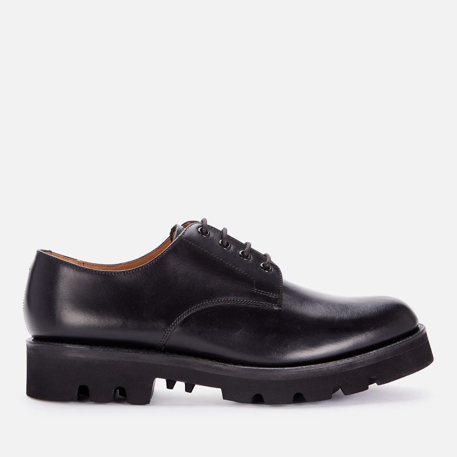 Grenson Men's Landon Leather Derby Shoes - Black - UK 10