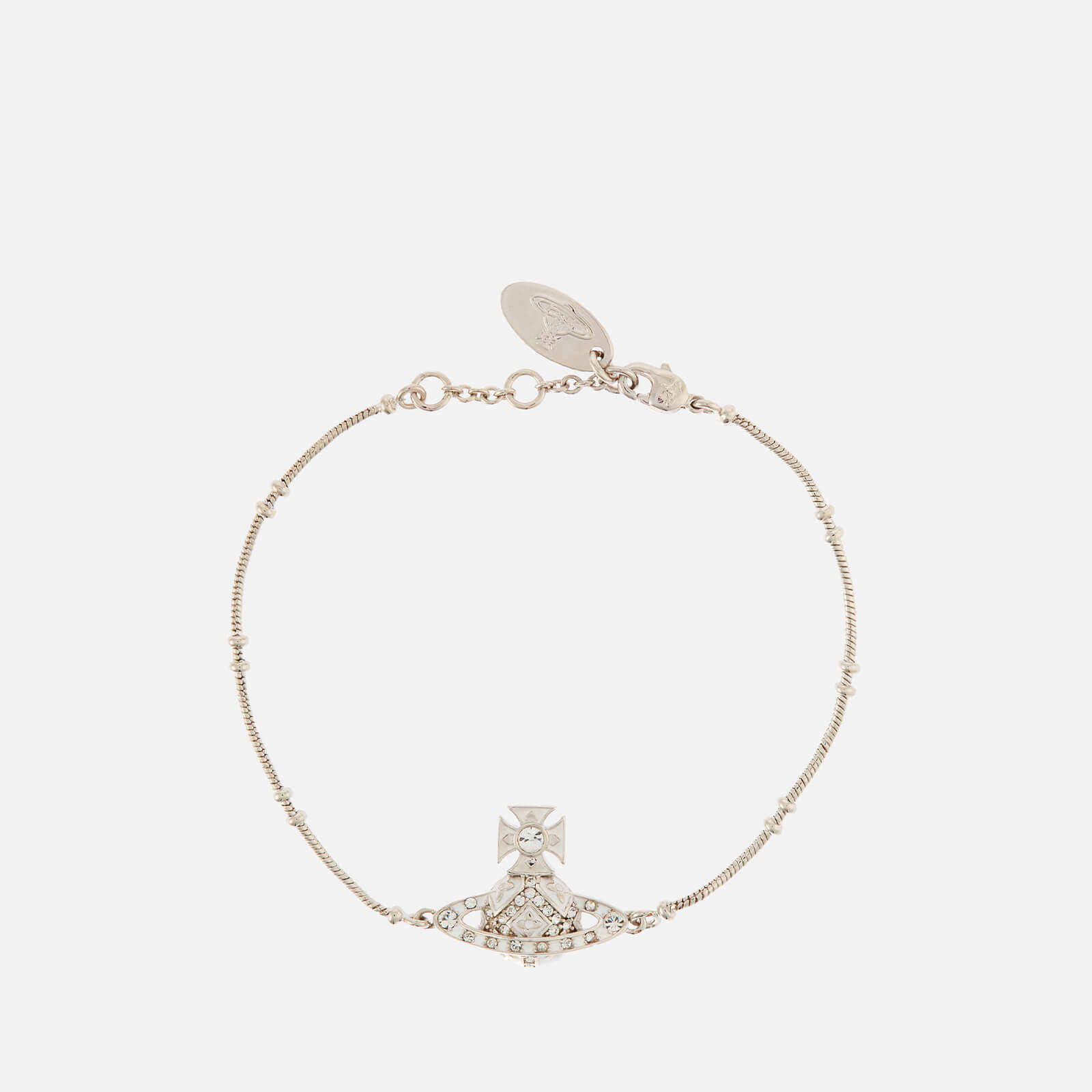 Vivienne Westwood Women's Donna Bas Relief Pendant - Rhodium White CZ