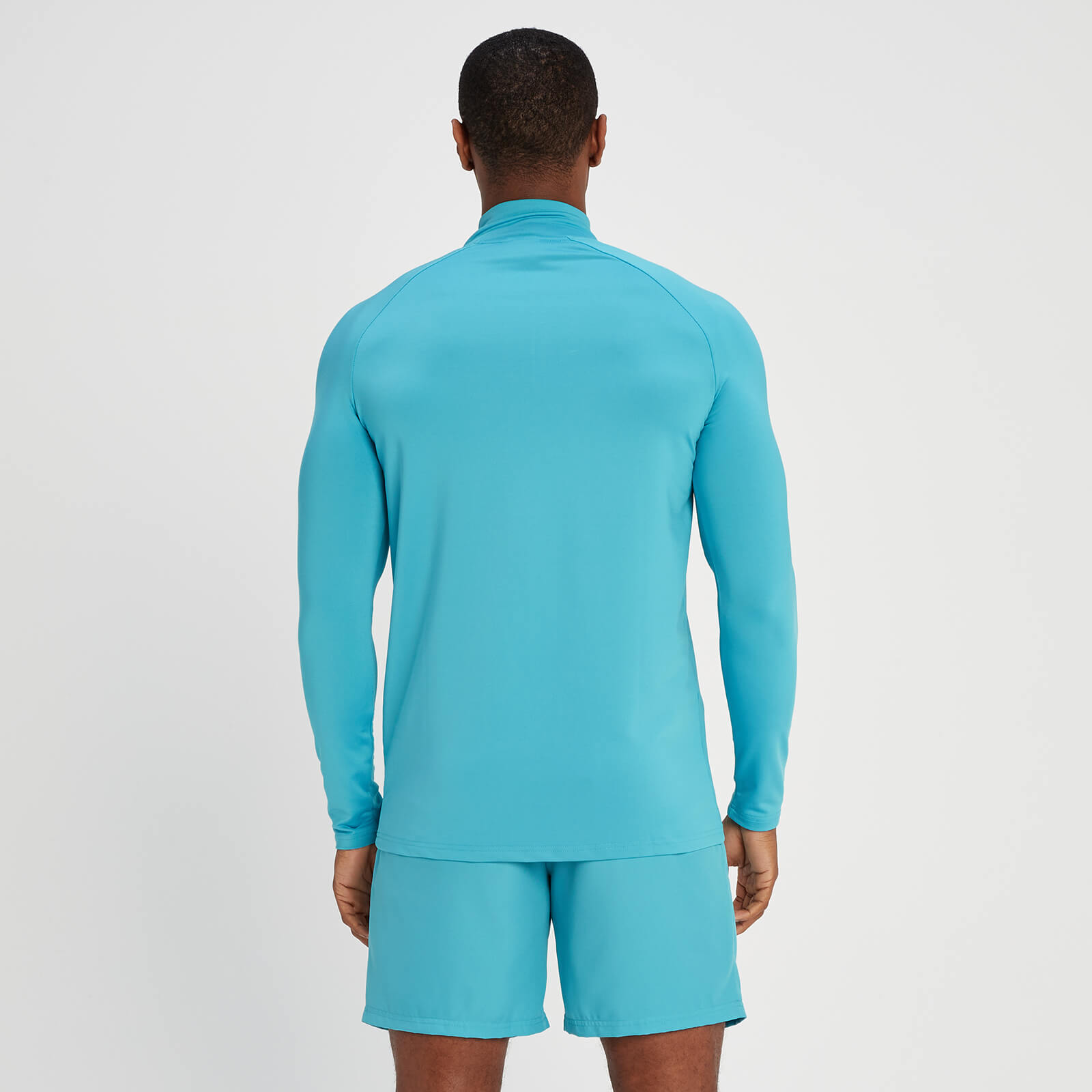 5060746504021 - Herren Training Top mit 1 4-Reißverschluss – Aqua - XL 5060746504021 - Herren Training Top mit 1 4-Reißverschluss – Aqua - XL