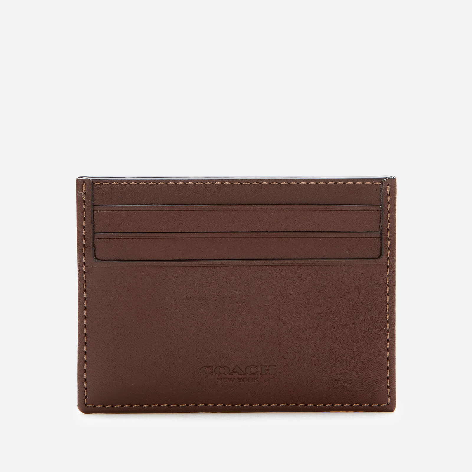 Coach Men's Refined Cardholder In Signature Jacquard - Oak