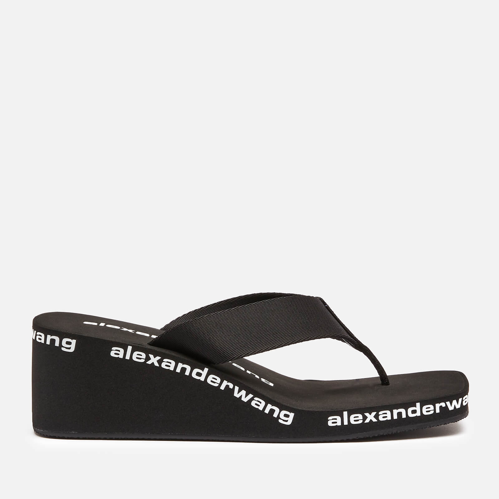 Alexander Wang Women's Wedged Flip Flops - Black - UK 4
