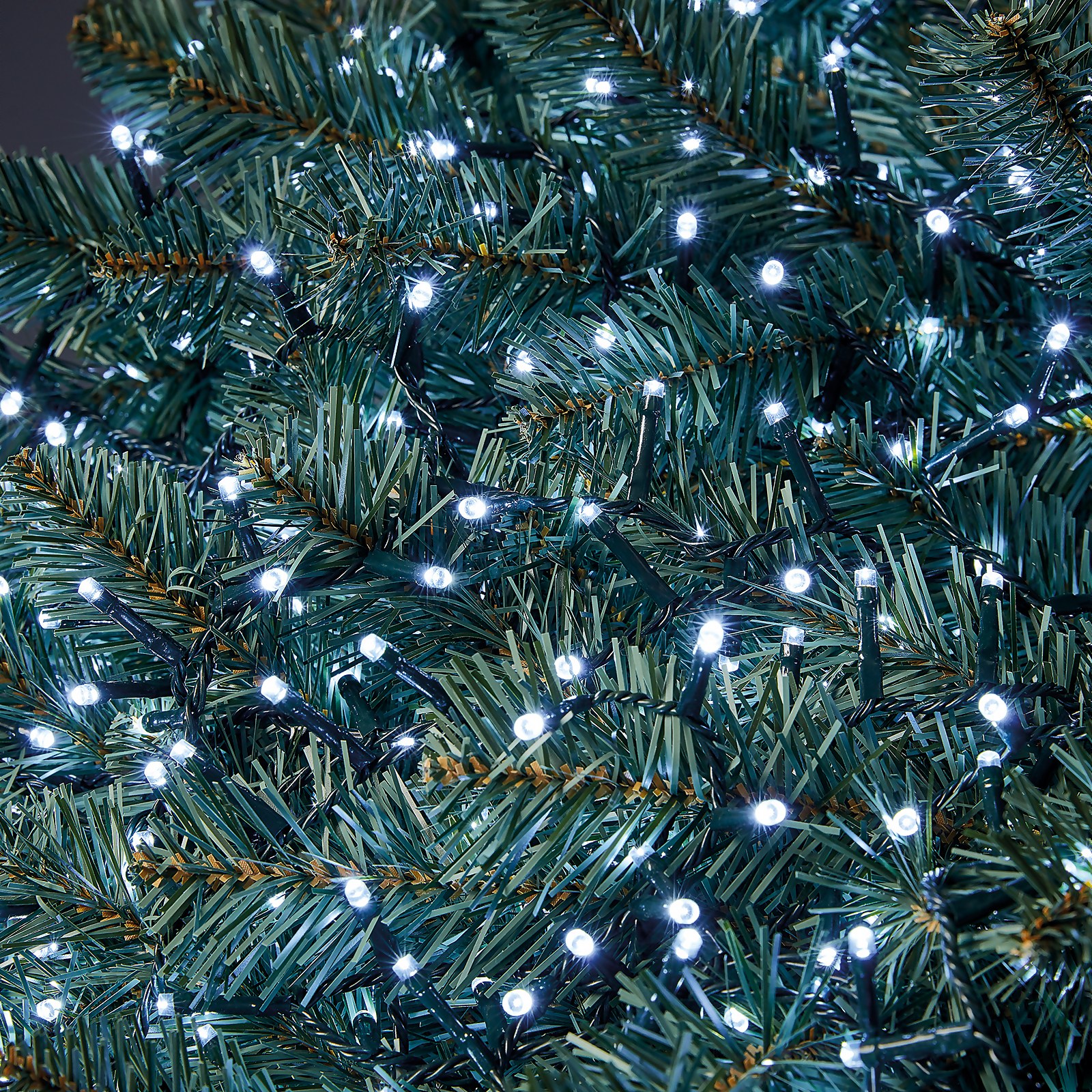 1000 Led Timer Compact String Christmas Tree Lights - Bright White