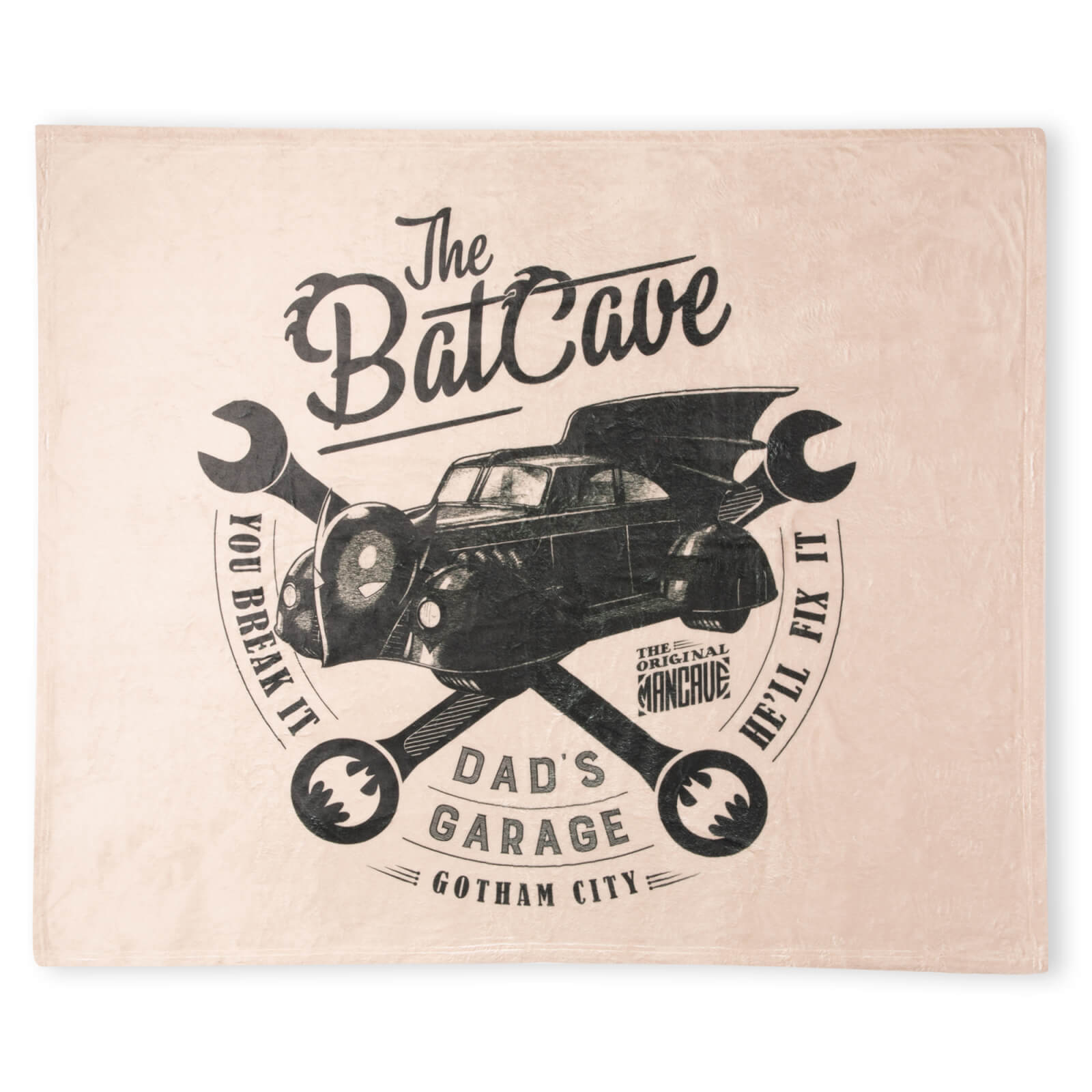 DC Batman The Bat Cave Fleece Blanket