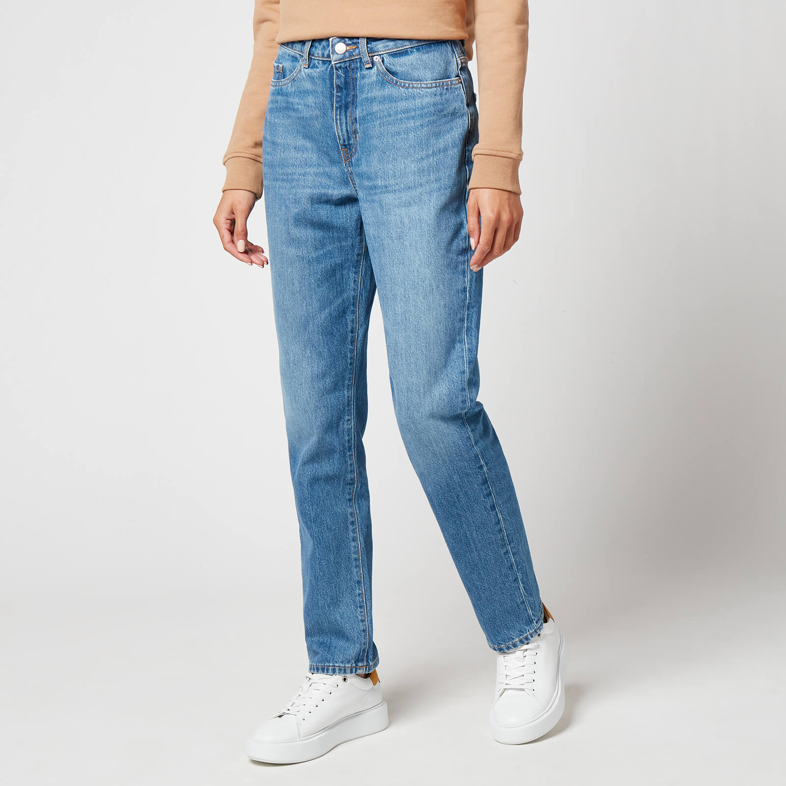 BOSS Women's Straight Crop 1.4 Jeans - Turquoise/Aqua - W27