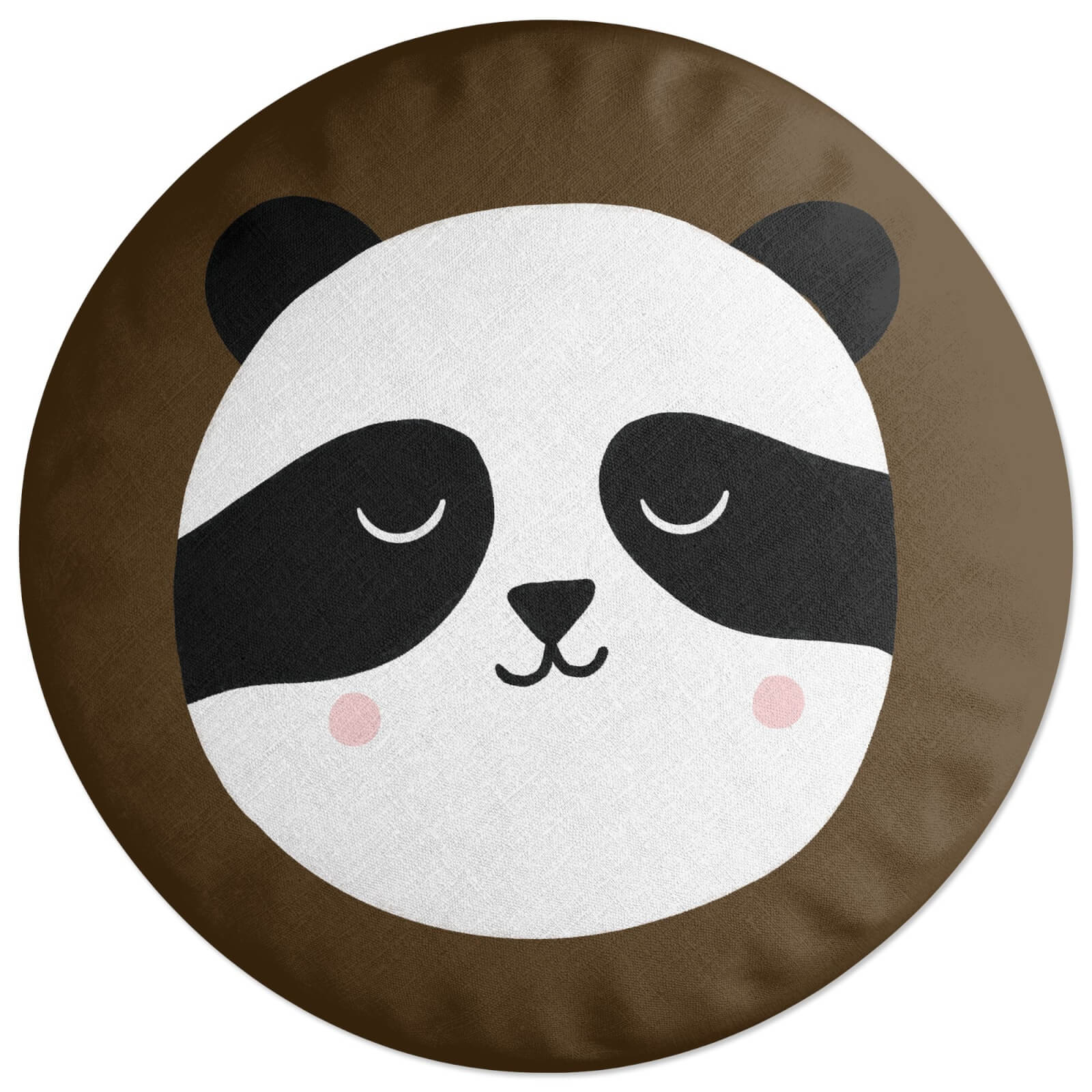 Panda Bear Round Cushion Round Cushion