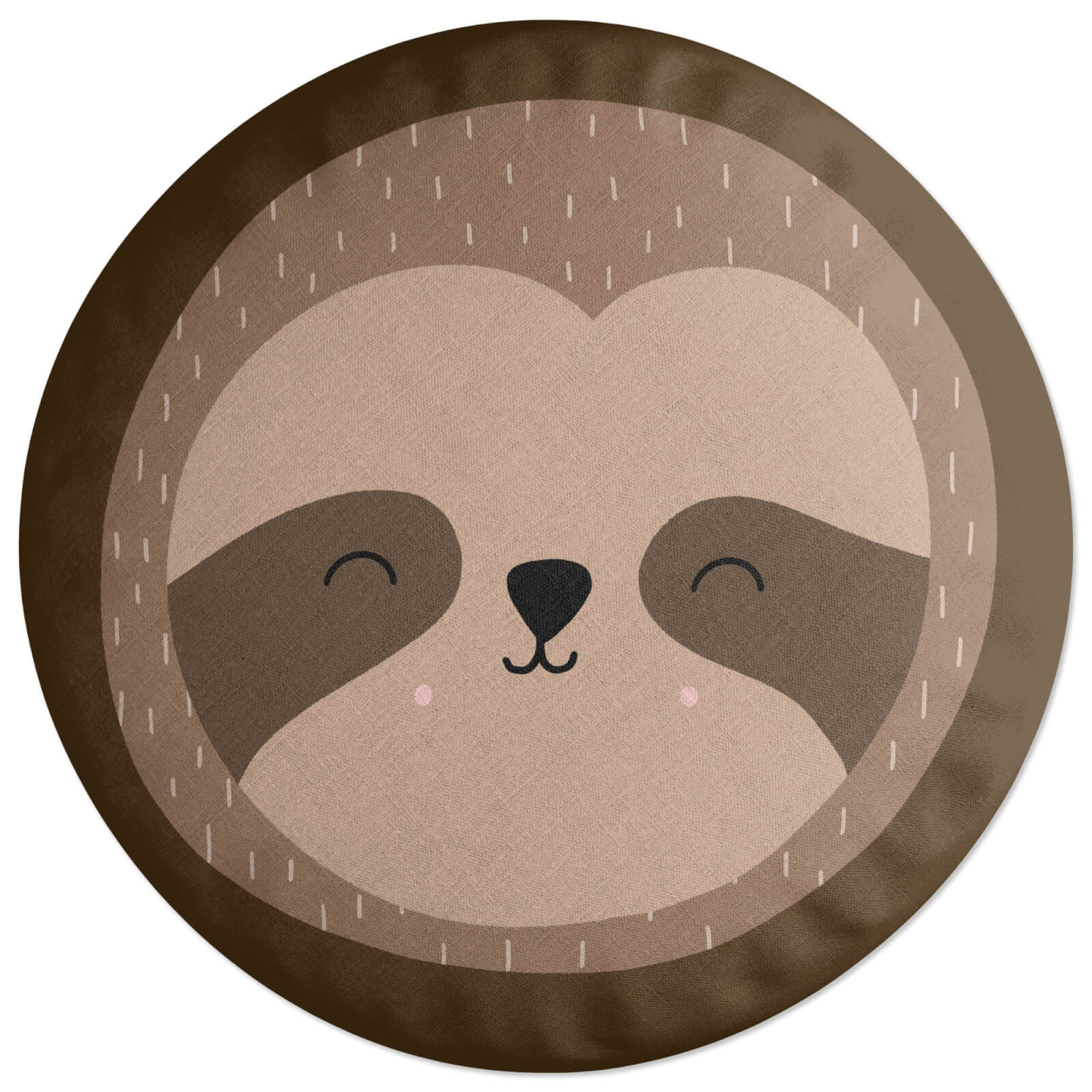Sloth Round Cushion Round Cushion
