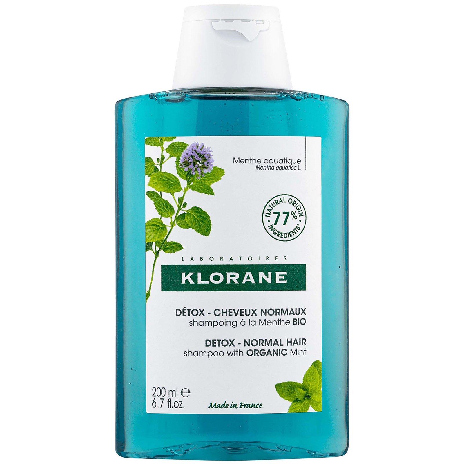 Klorane Detox Shampoo With Organic Aquatic Mint 200ml