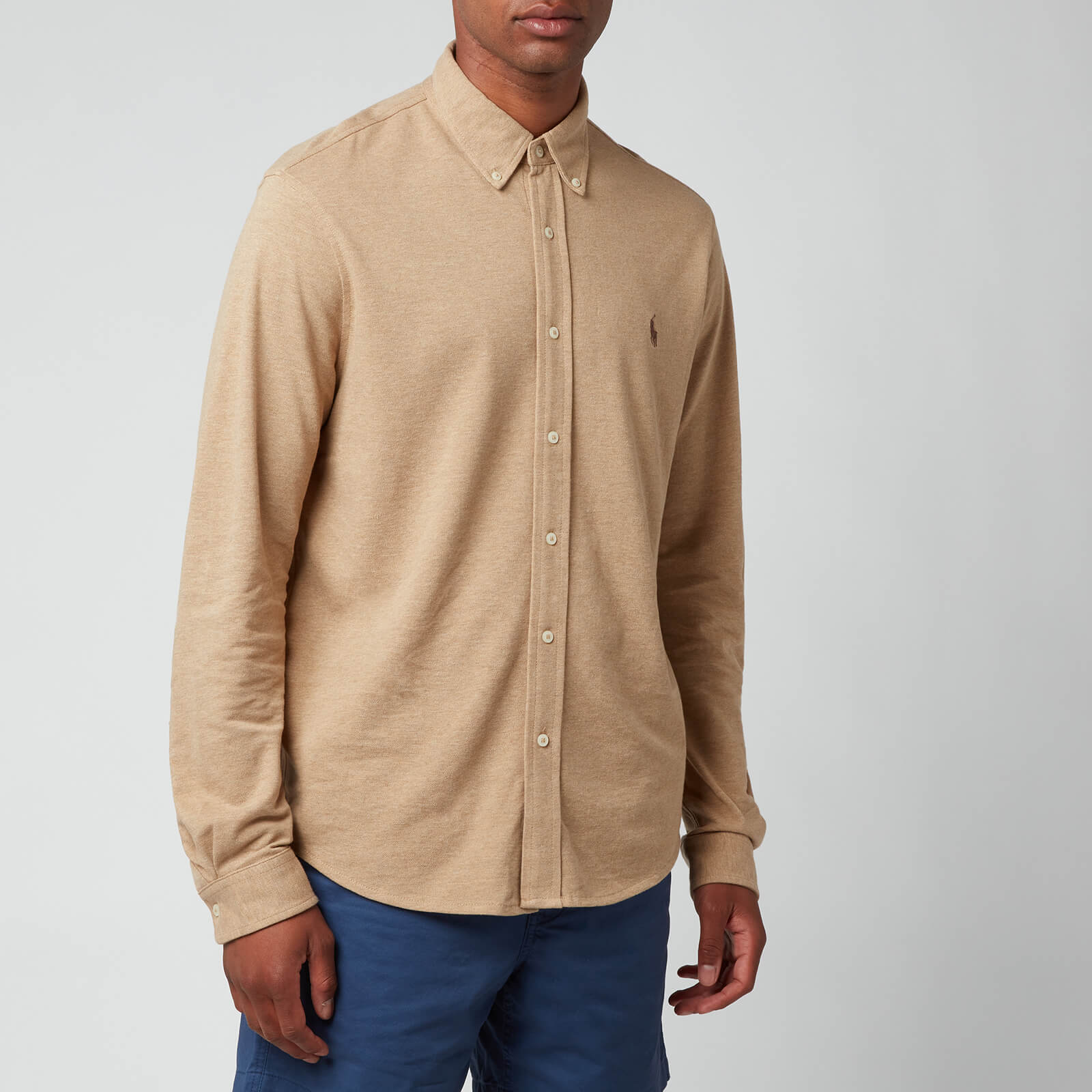 Polo Ralph Lauren ZAMINA men's Long sleeved Shirt in Beige | S