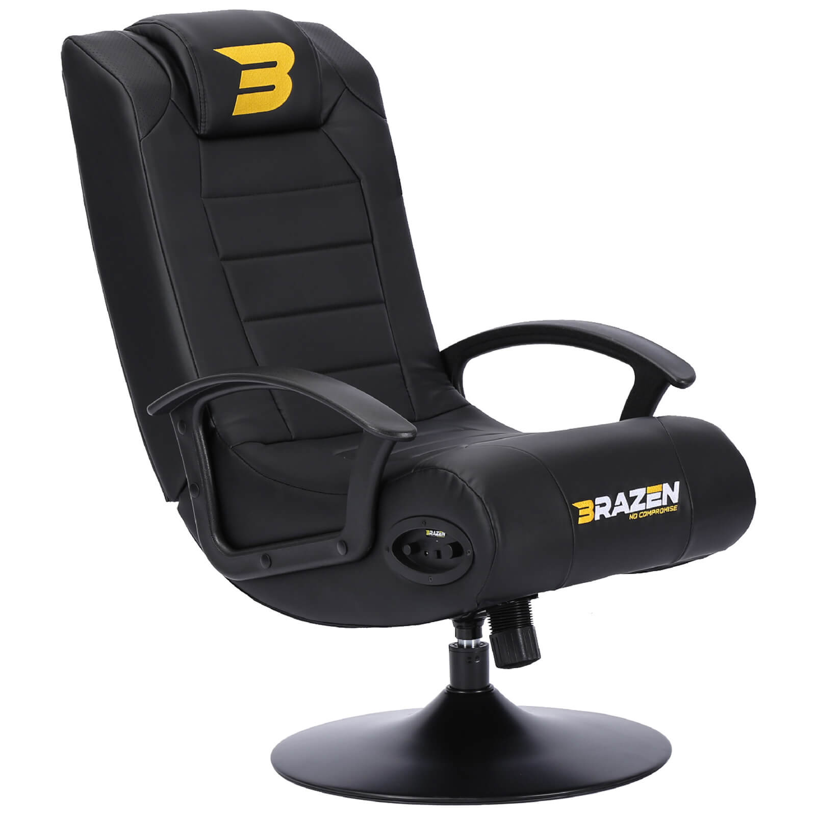 BraZen Stag 2.1 Bluetooth Surround Sound Gaming Chair - Black