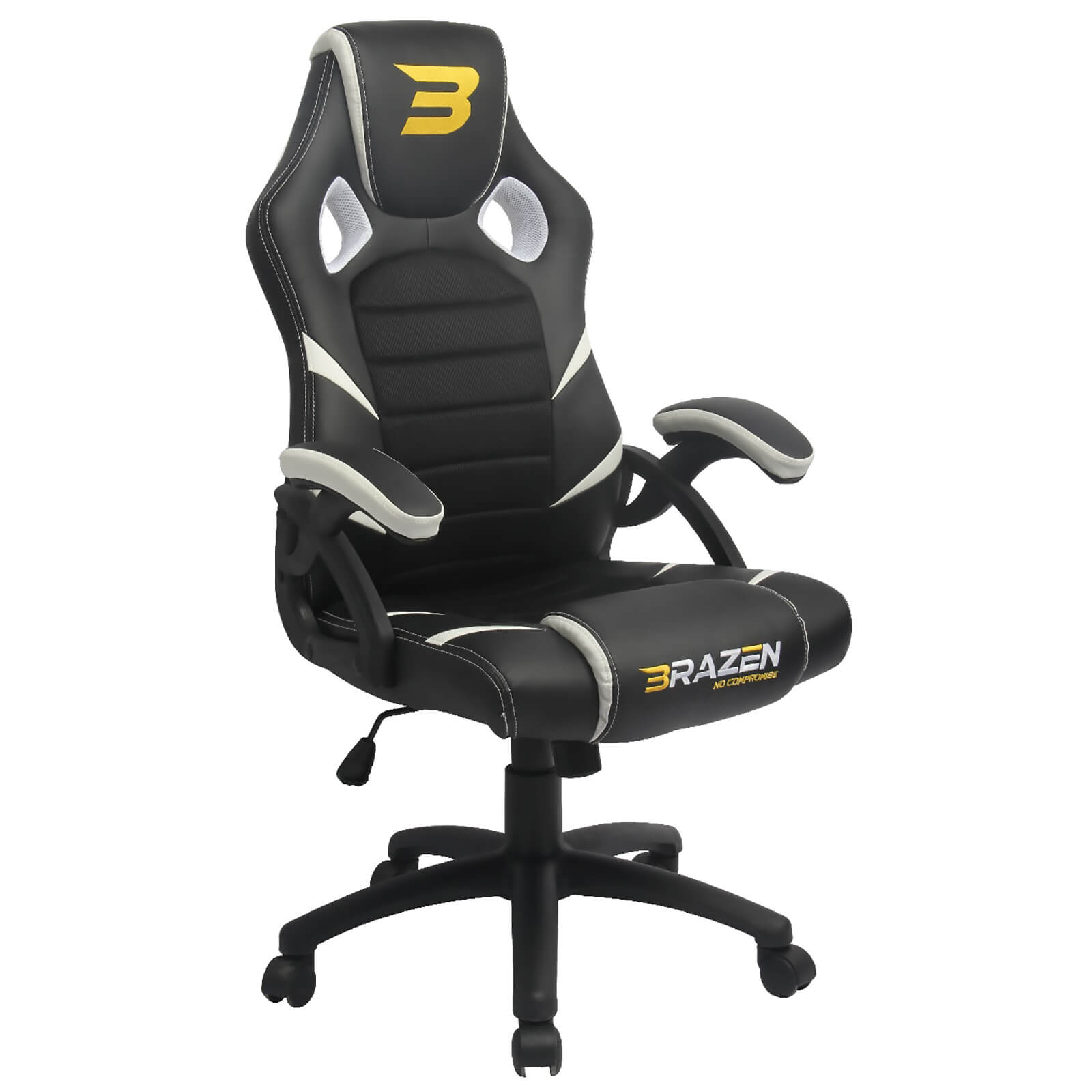 Image of BraZen Puma PC Gaming Chair - White